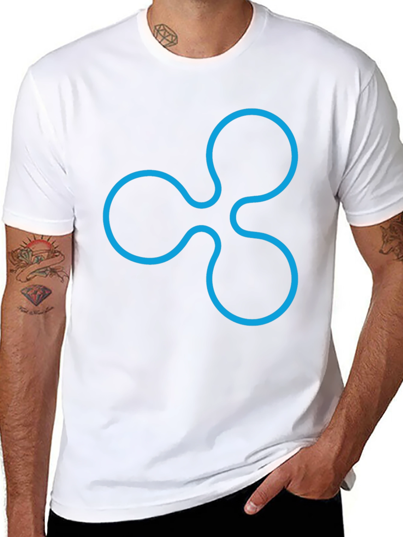 Ripple Cryptocurrency Black T-Shirt