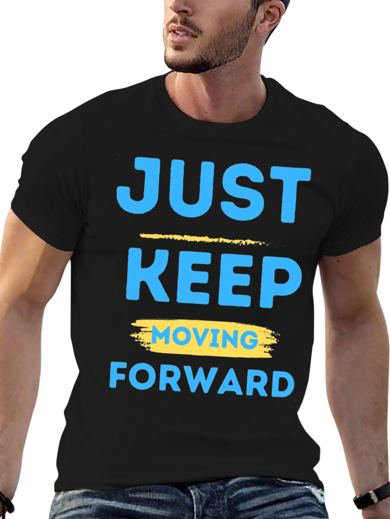 Motivational Graphic T-Shirt: Keep Moving Forward