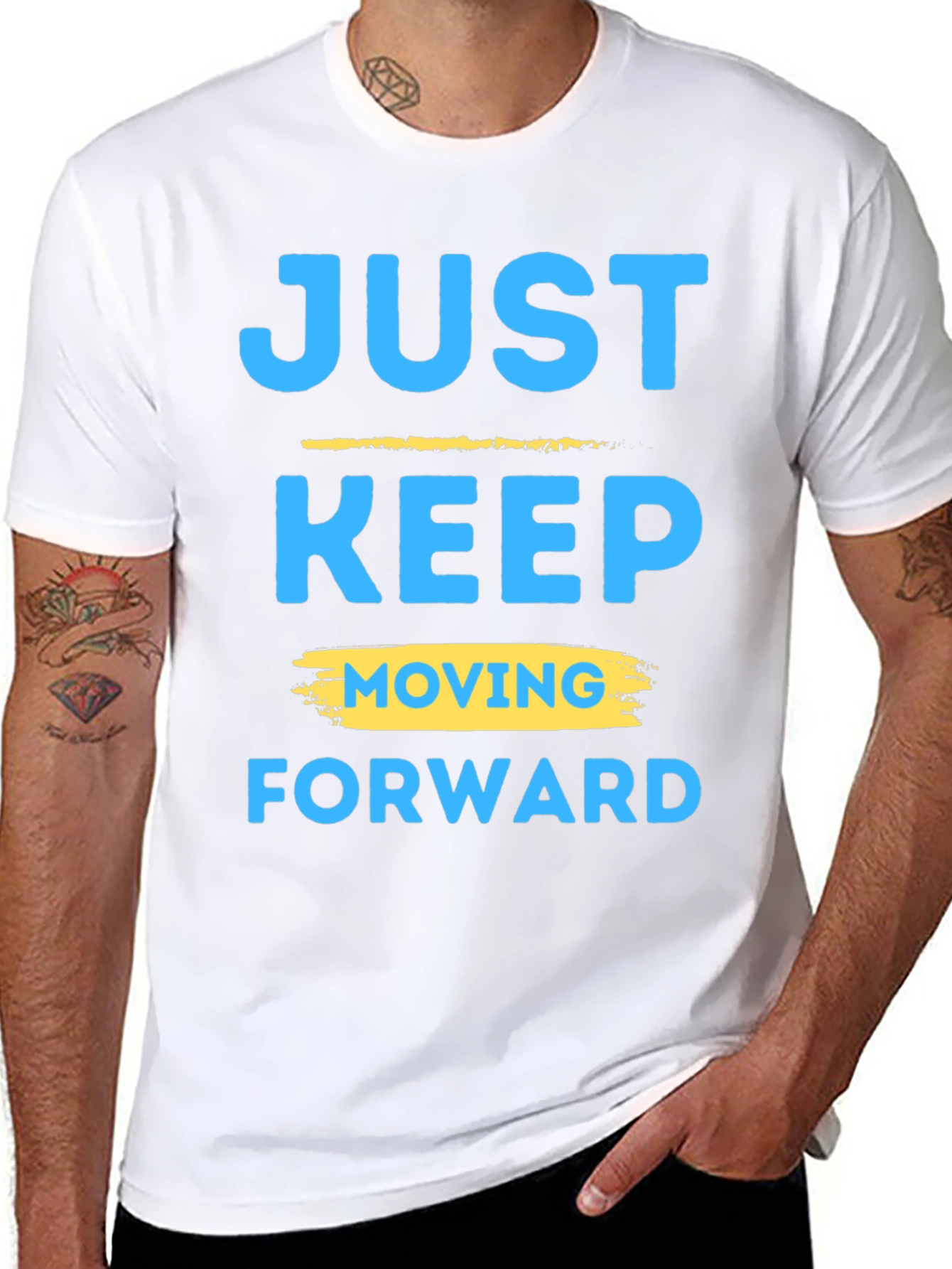 Motivational Graphic T-Shirt: Keep Moving Forward