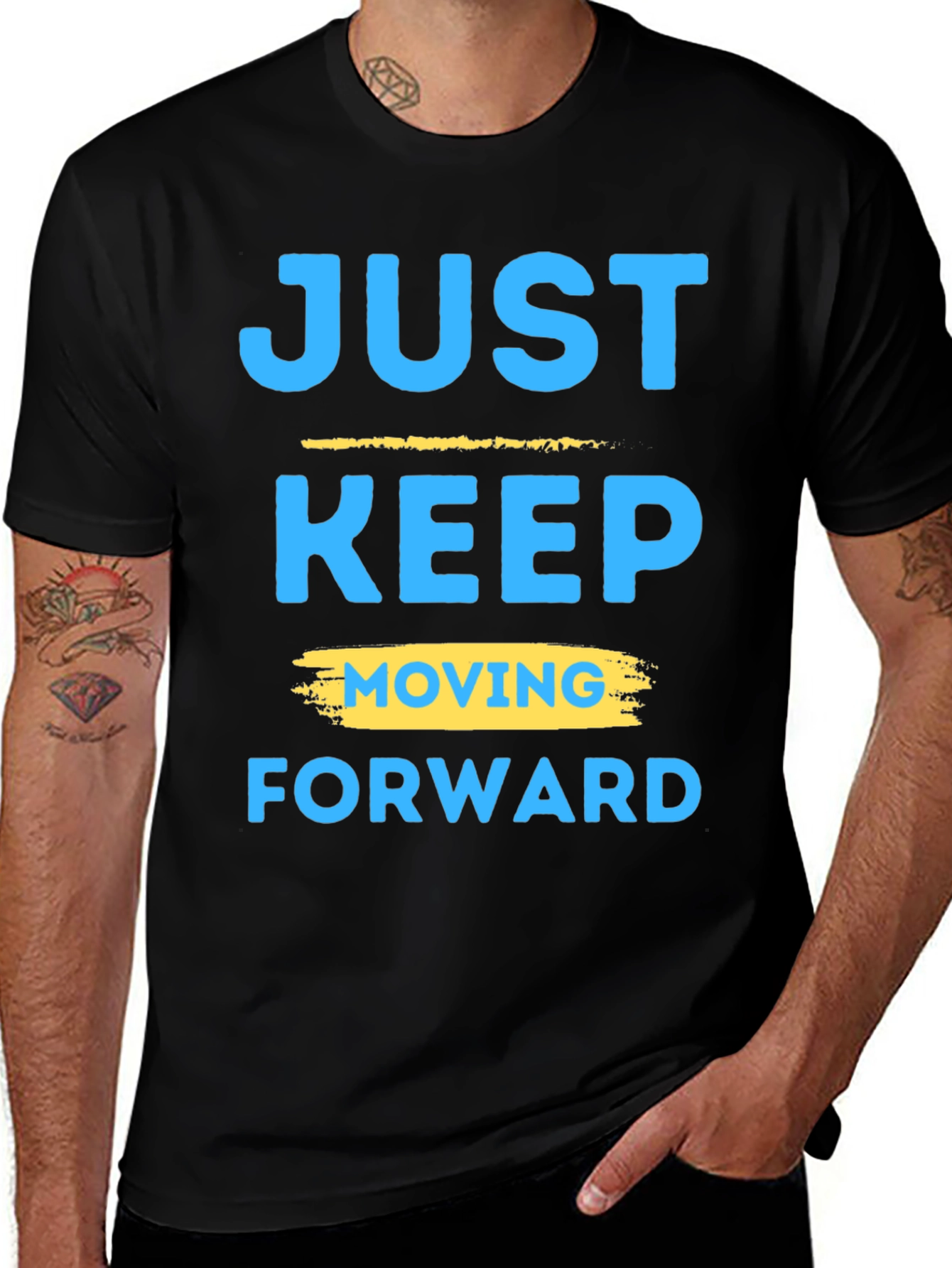 Motivational Graphic T-Shirt: Keep Moving Forward