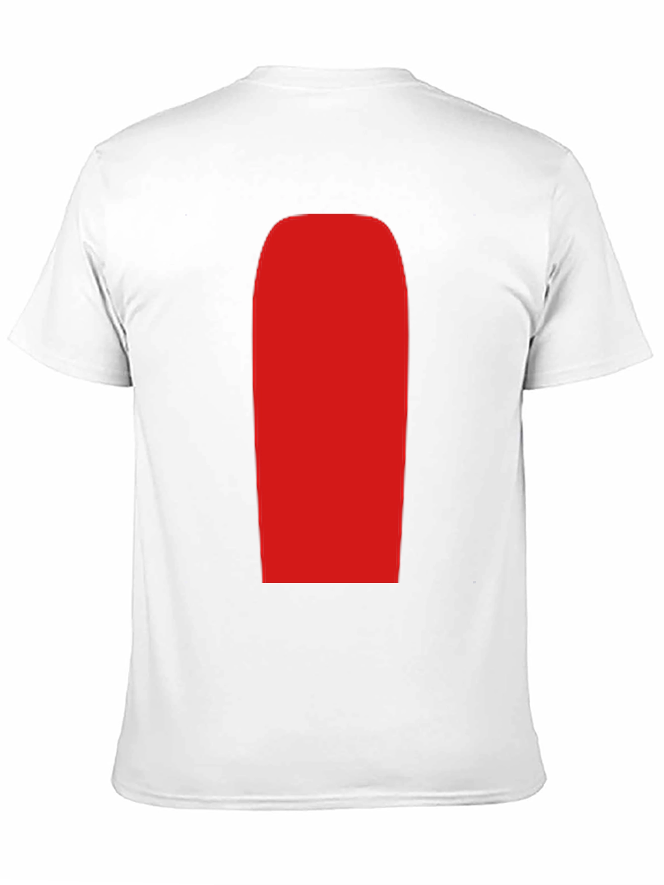 Mens Black T-Shirt with Red Rectangle Graphic