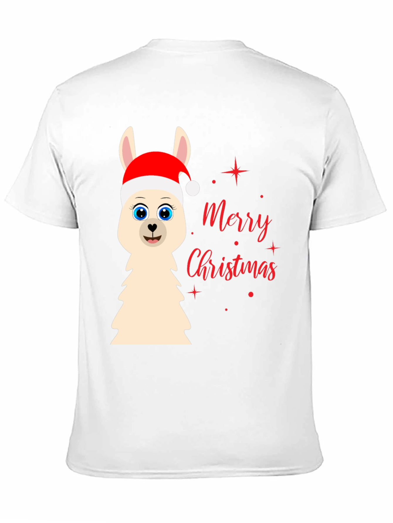 Festive Llama Christmas Graphic Tee