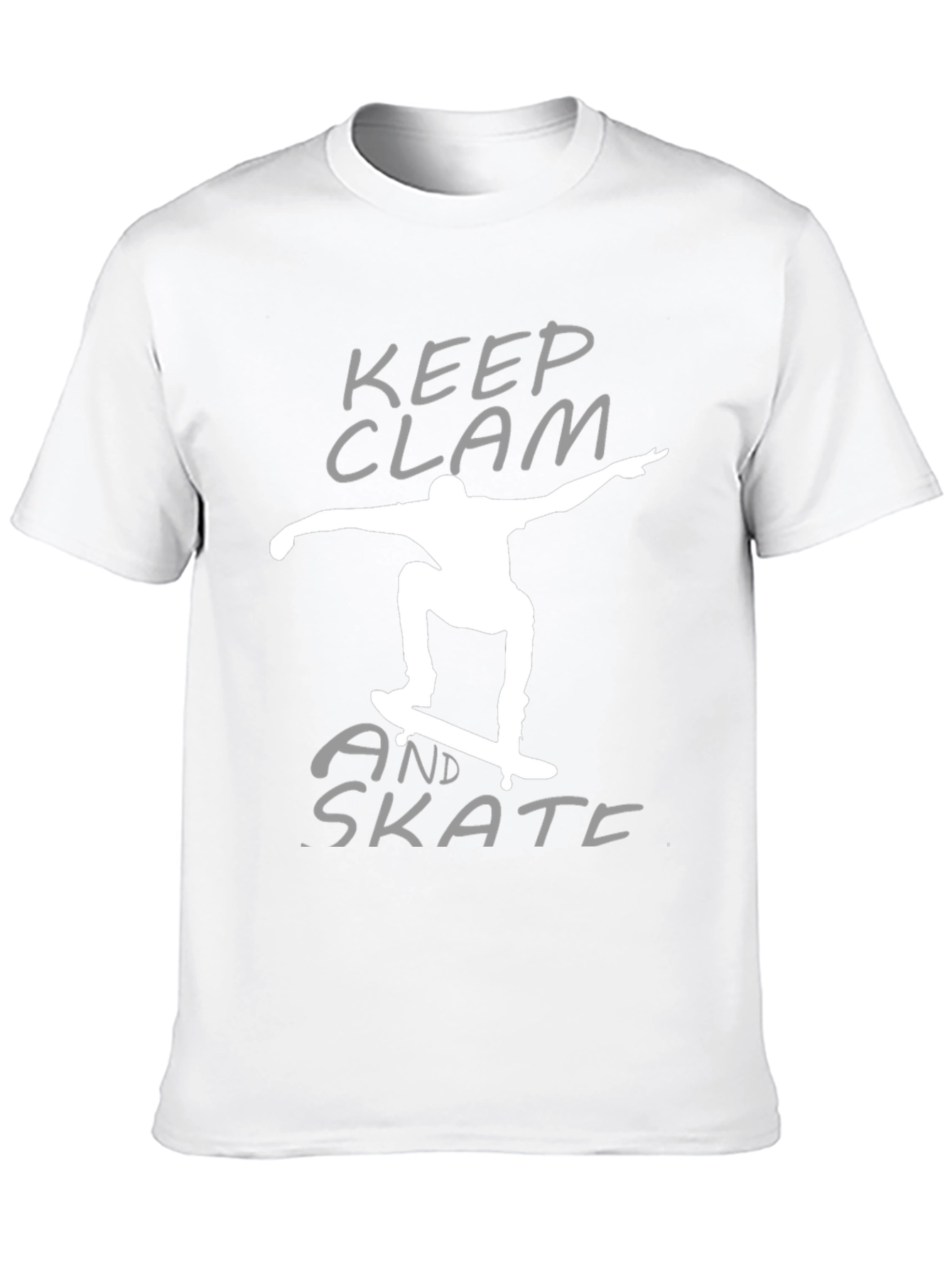 Keep Clam and Skate Black T-Shirt