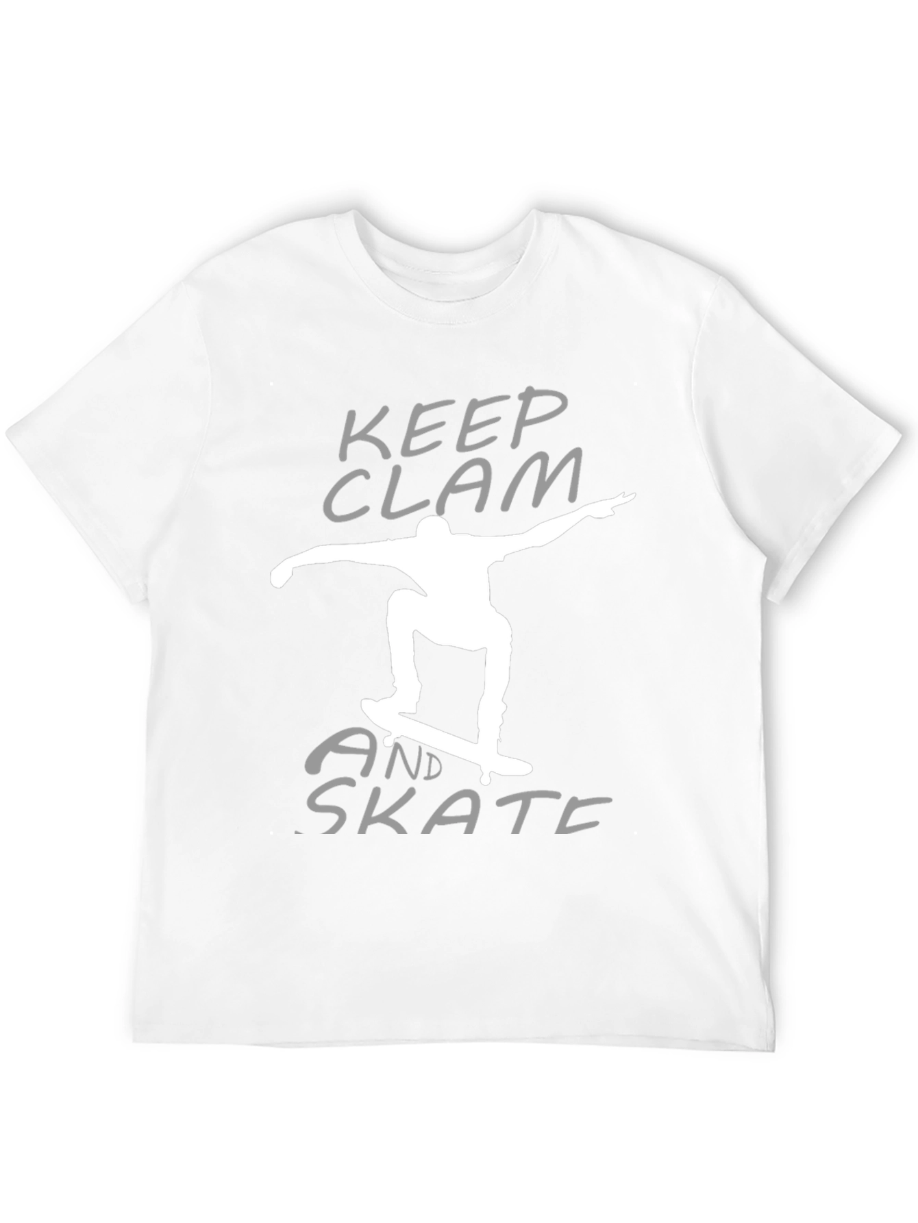 Keep Clam and Skate Black T-Shirt