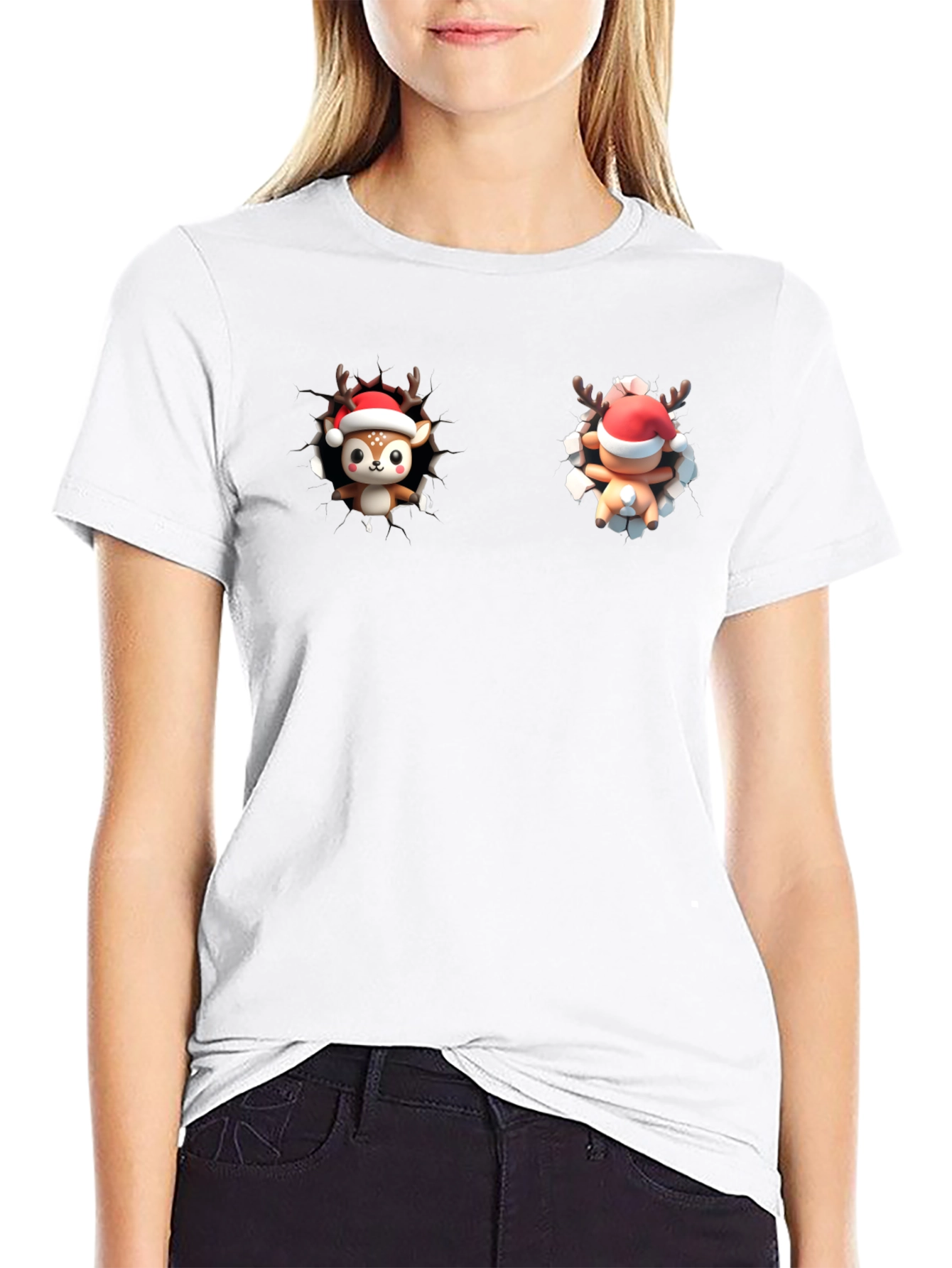Festive Reindeer Graphic Tee