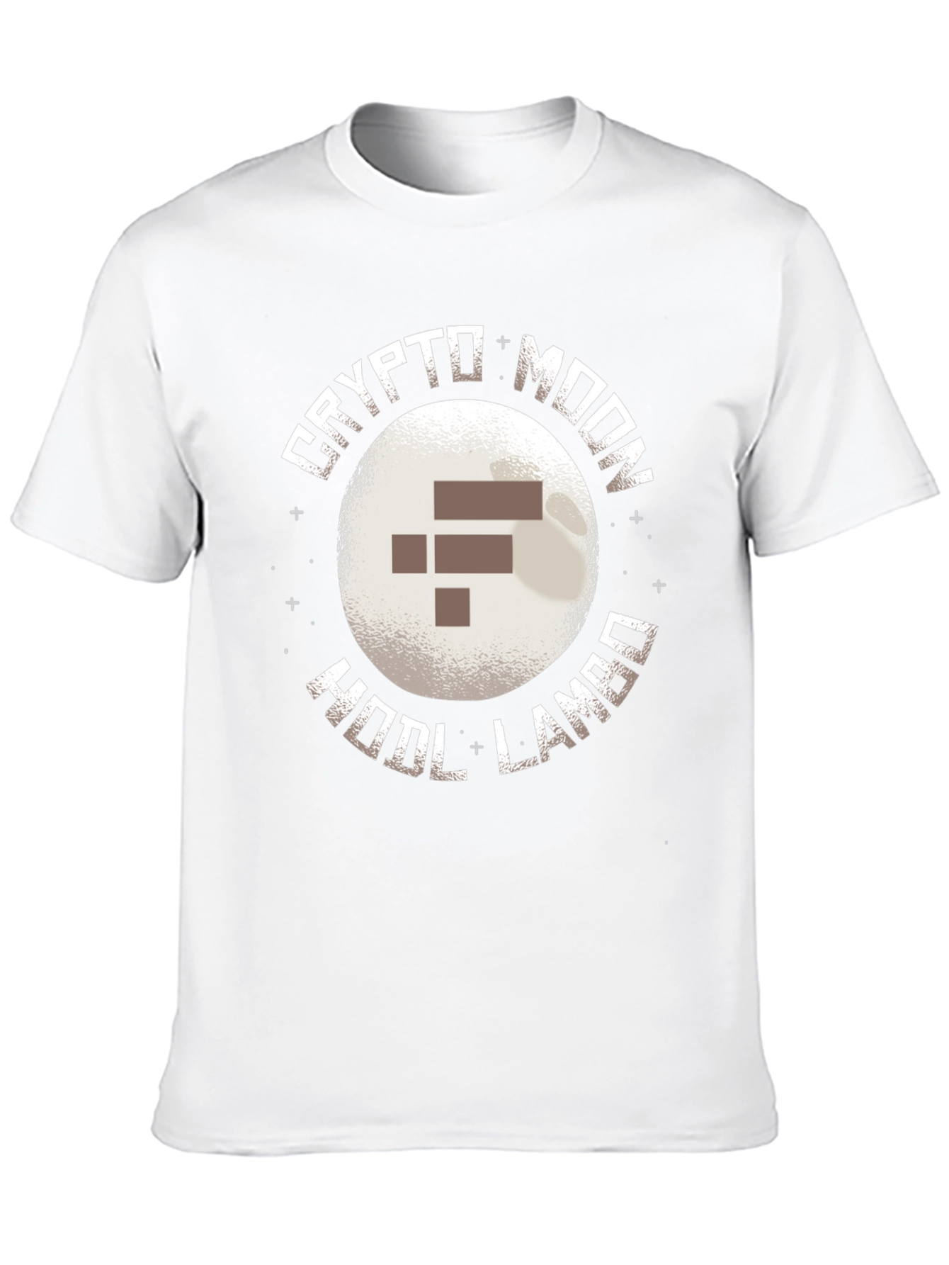 Crypto Moon HODL LAMBO Black T-Shirt