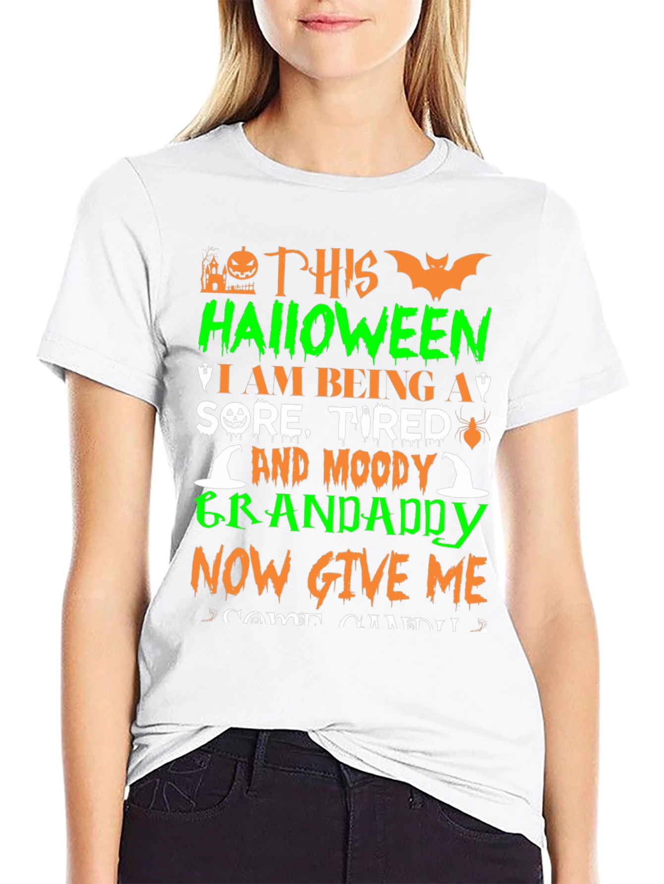 Halloween Grandaddy T-Shirt - Sore Tired & Moody!