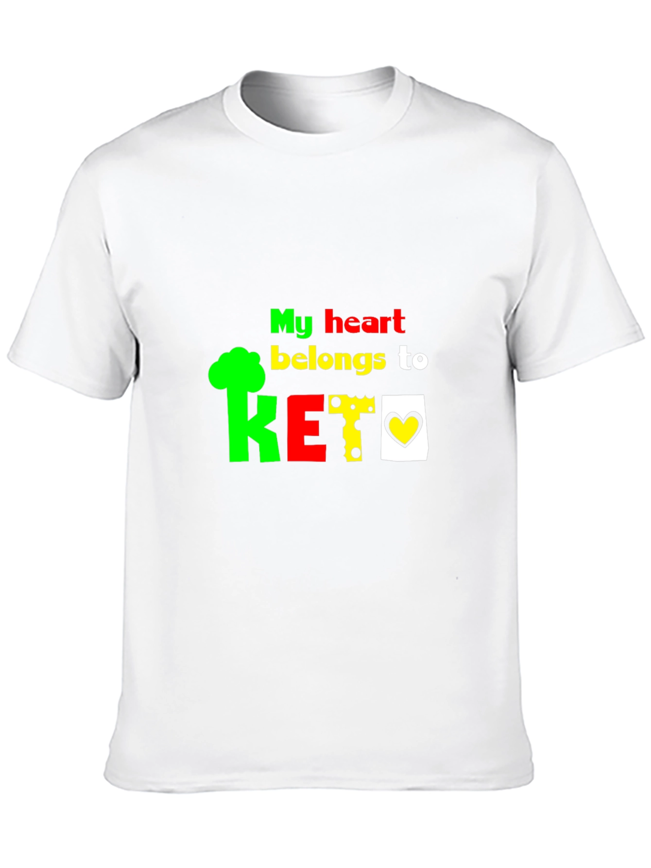 My Heart Belongs To Keto Black T-Shirt