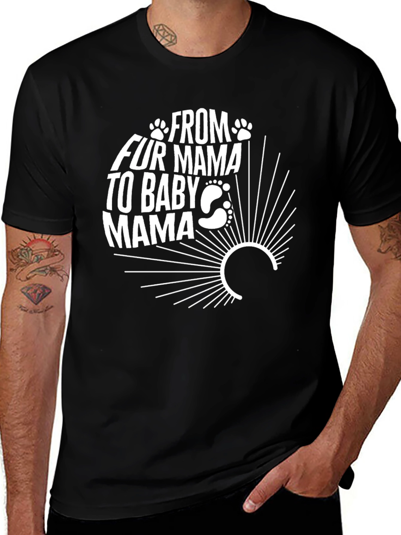 From Fur Mama to Baby Mama T-Shirt