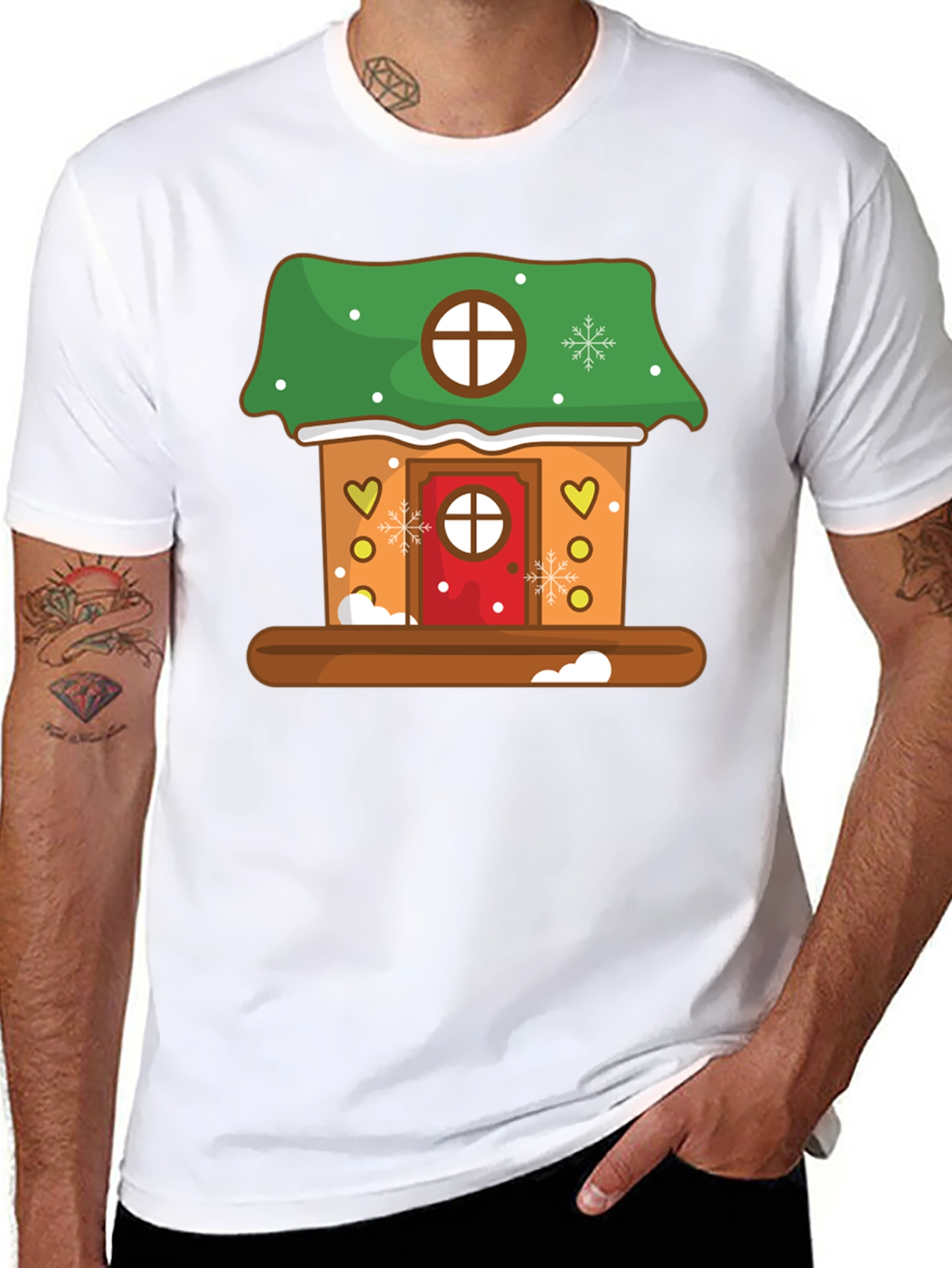 Gingerbread House T-Shirt - Holiday Festive