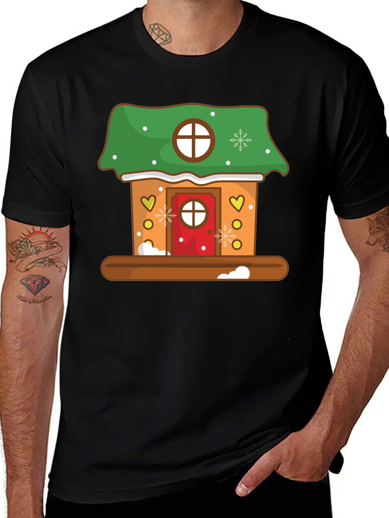 Gingerbread House T-Shirt - Holiday Festive