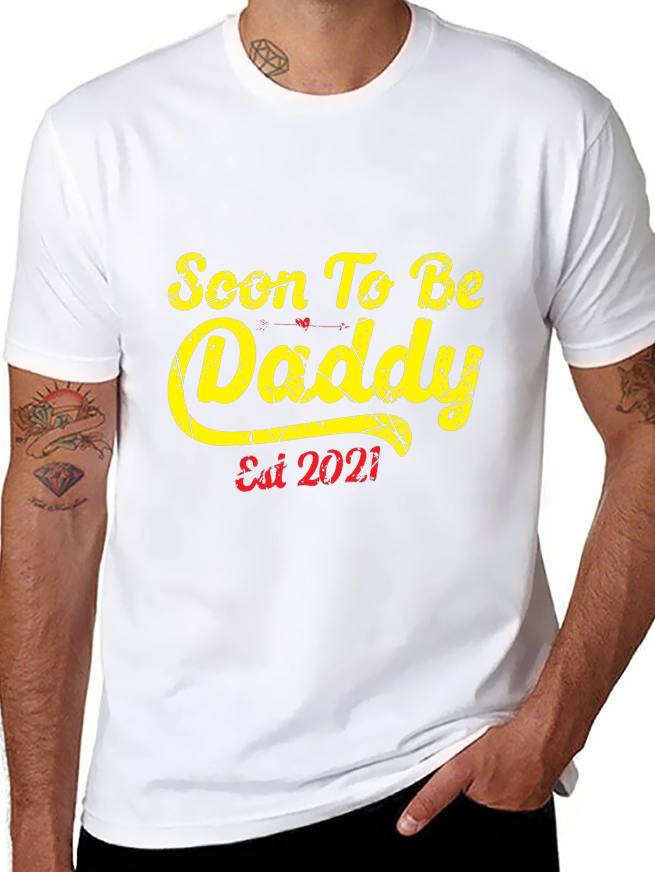 Soon To Be Daddy Est 2021 T-Shirt