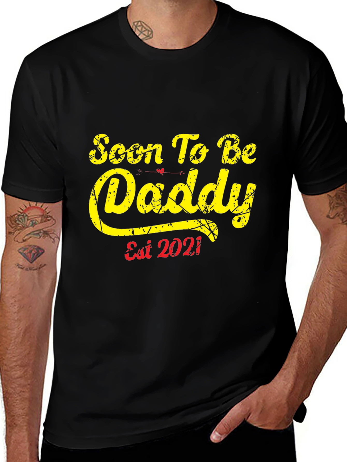 Soon To Be Daddy Est 2021 T-Shirt
