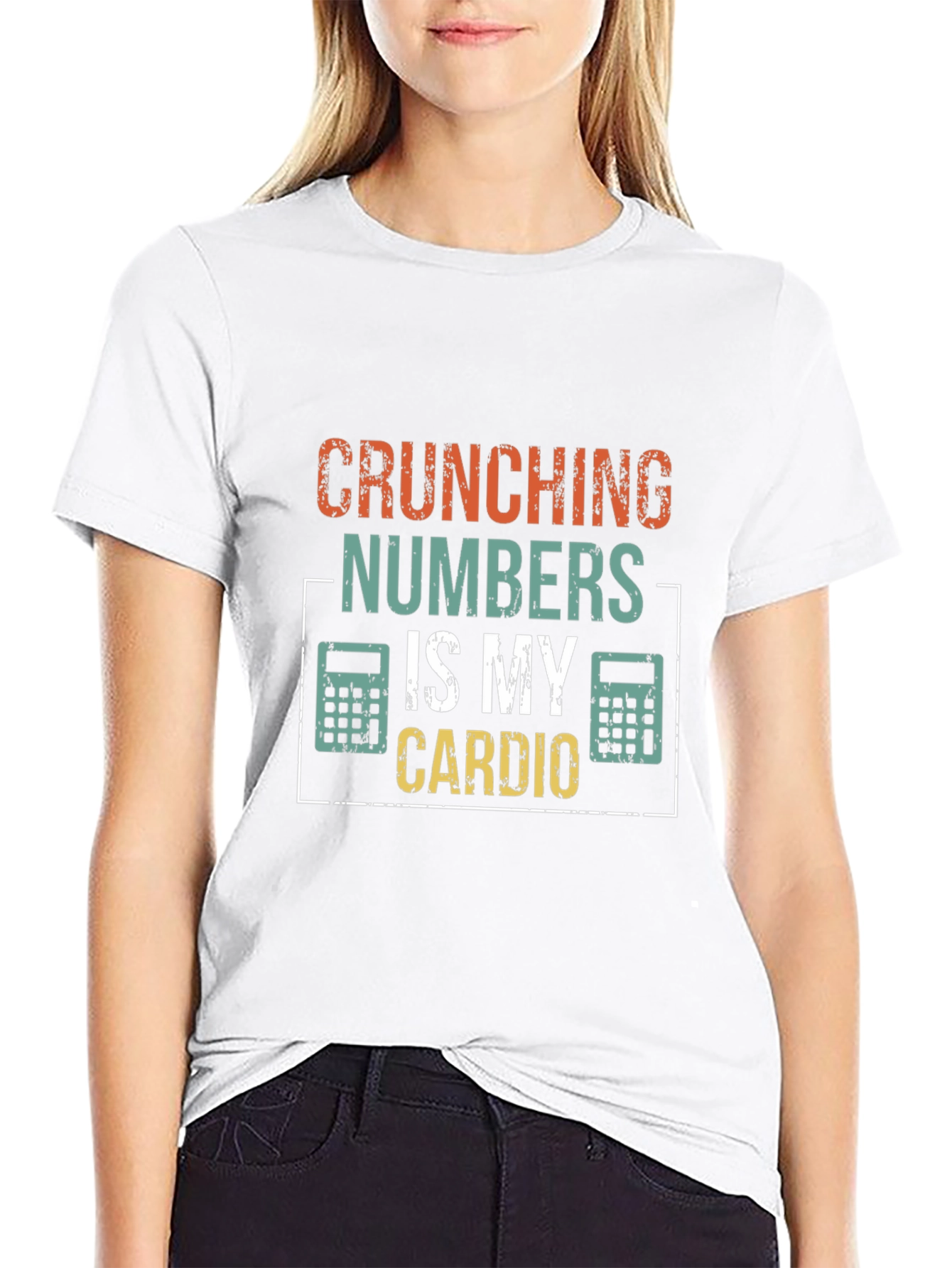 Crunching Numbers Is My Cardio Funny Accountant T-Shirt