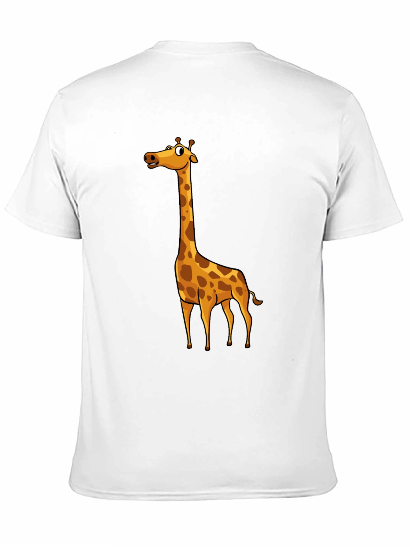 Mens Black Giraffe Graphic T-Shirt