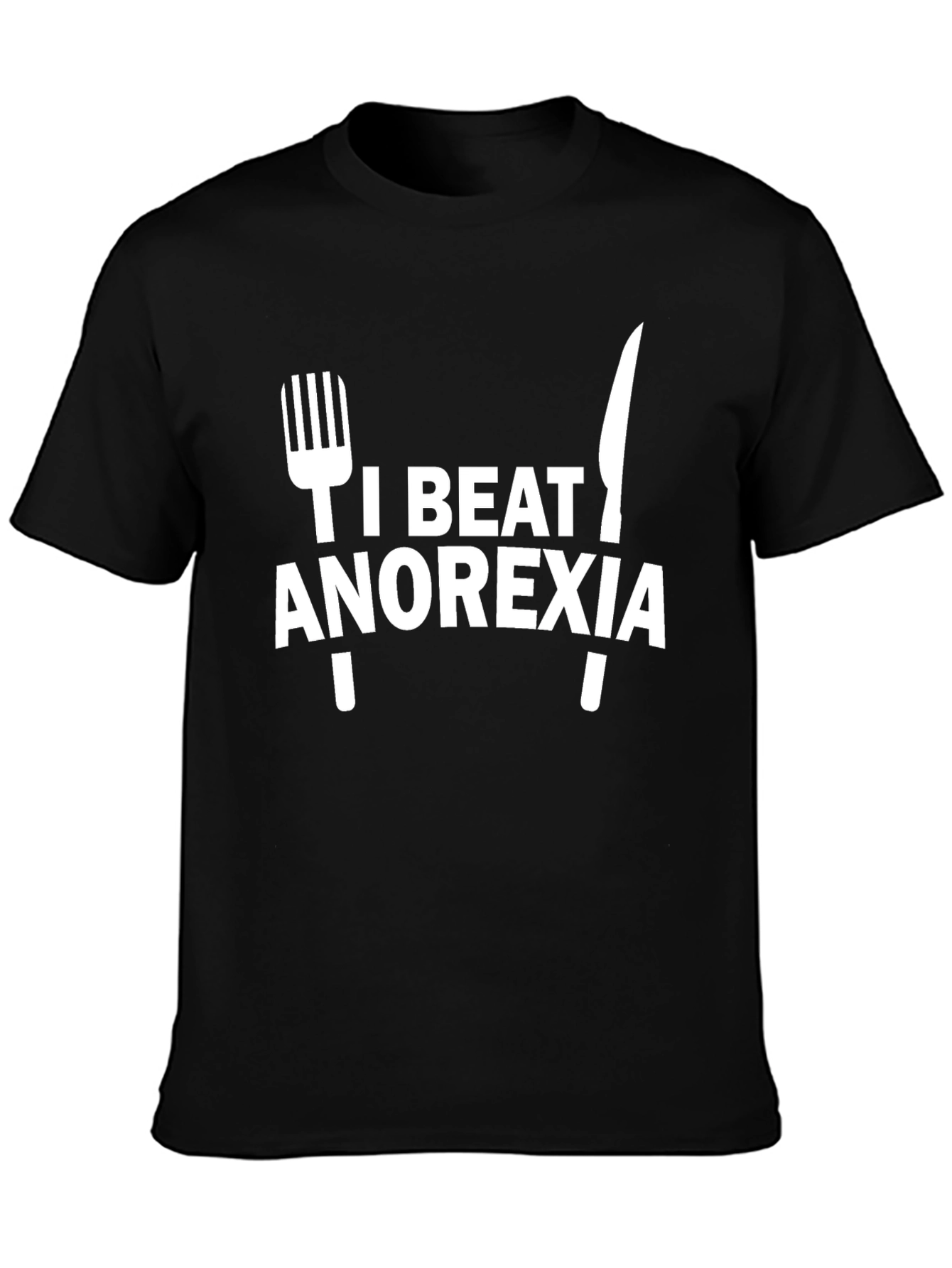 I Beat Anorexia T-Shirt: Bold Mental Health Awareness