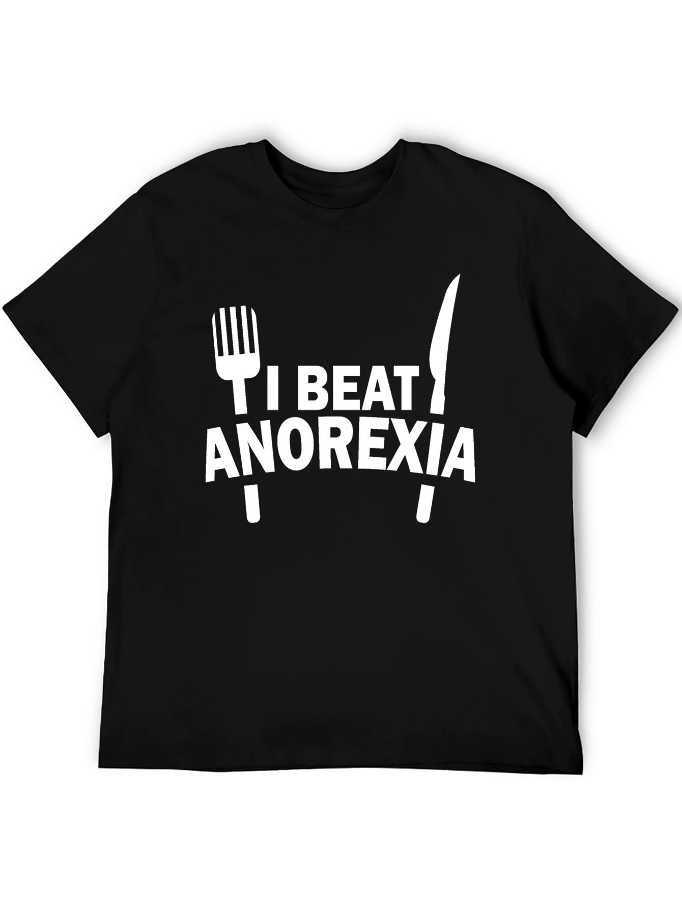 I Beat Anorexia T-Shirt: Bold Mental Health Awareness