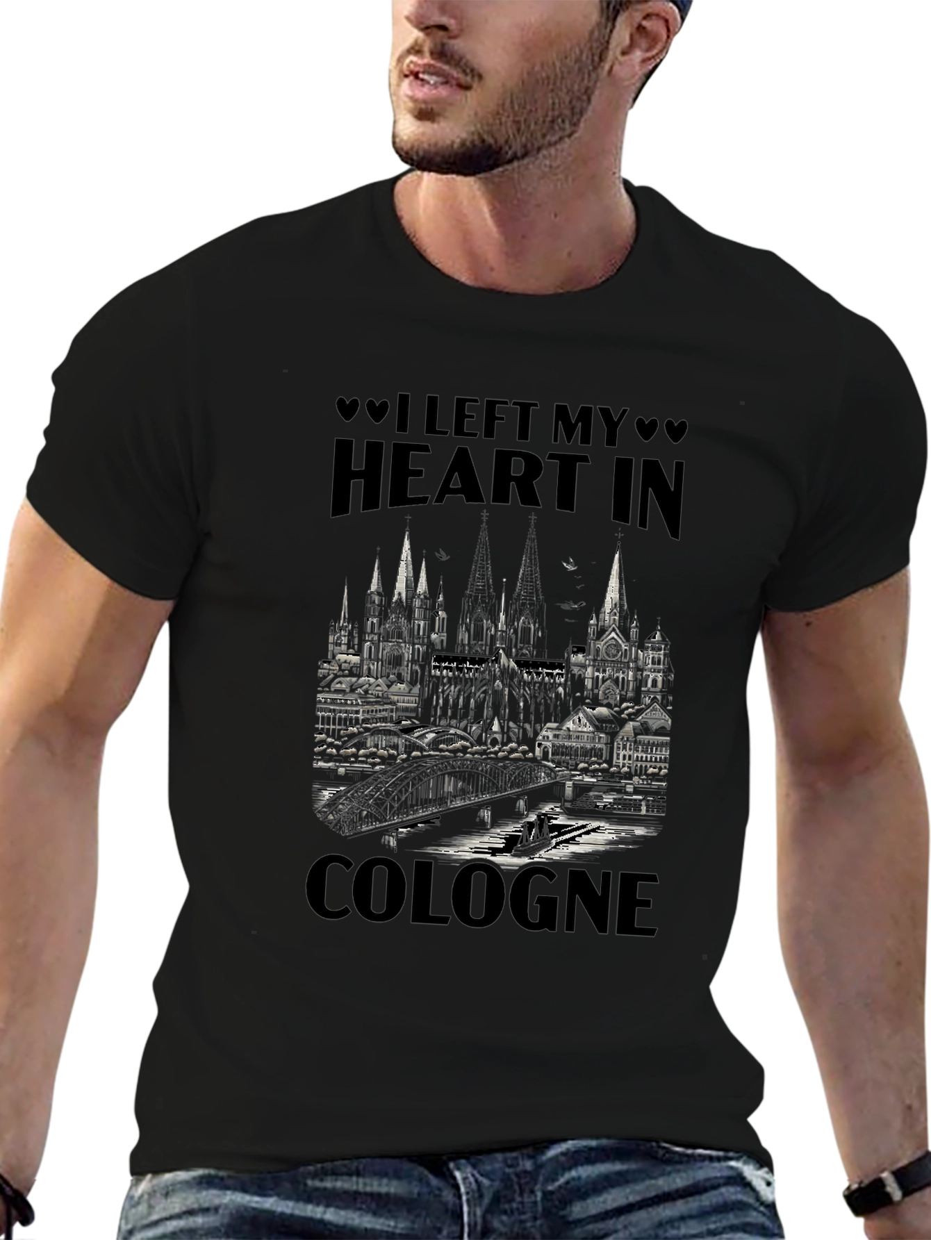 Cologne Cityscape Graphic T-Shirt