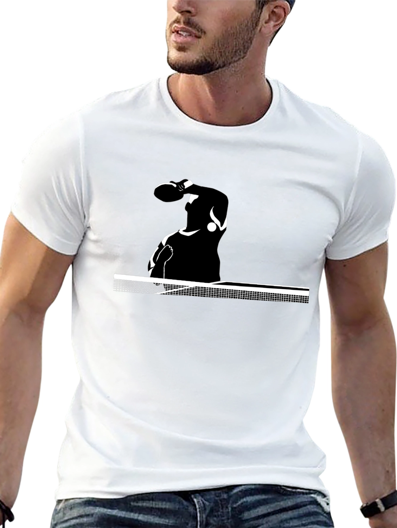 Ping Pong Player Graphic Tee