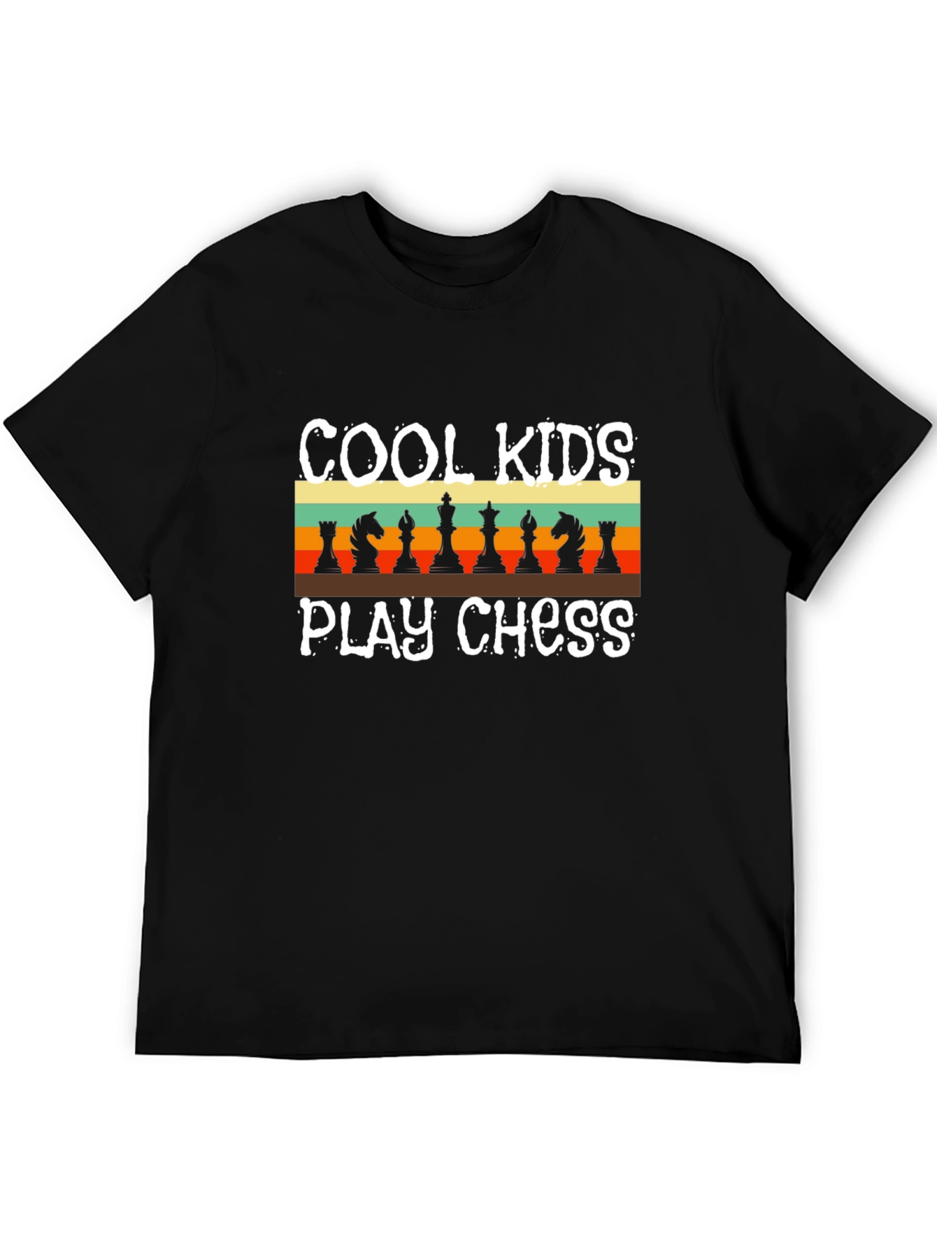 Cool Kids Play Chess Retro T-Shirt