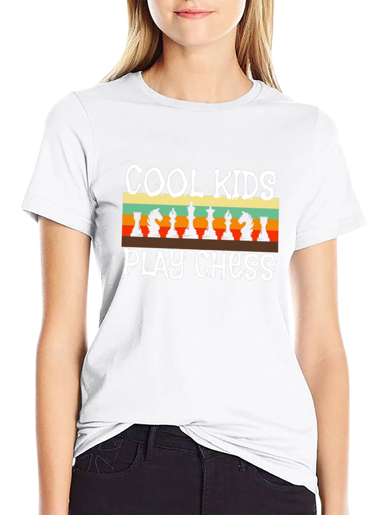 Cool Kids Play Chess Retro T-Shirt