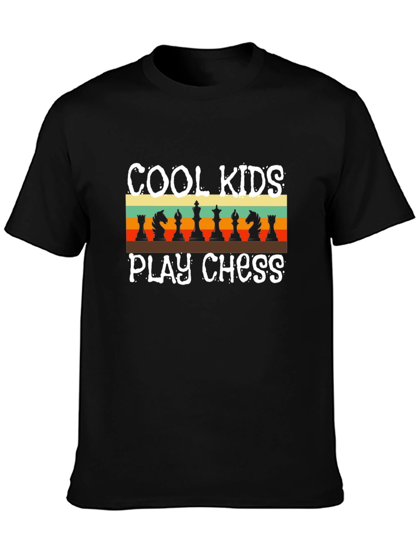 Cool Kids Play Chess Retro T-Shirt