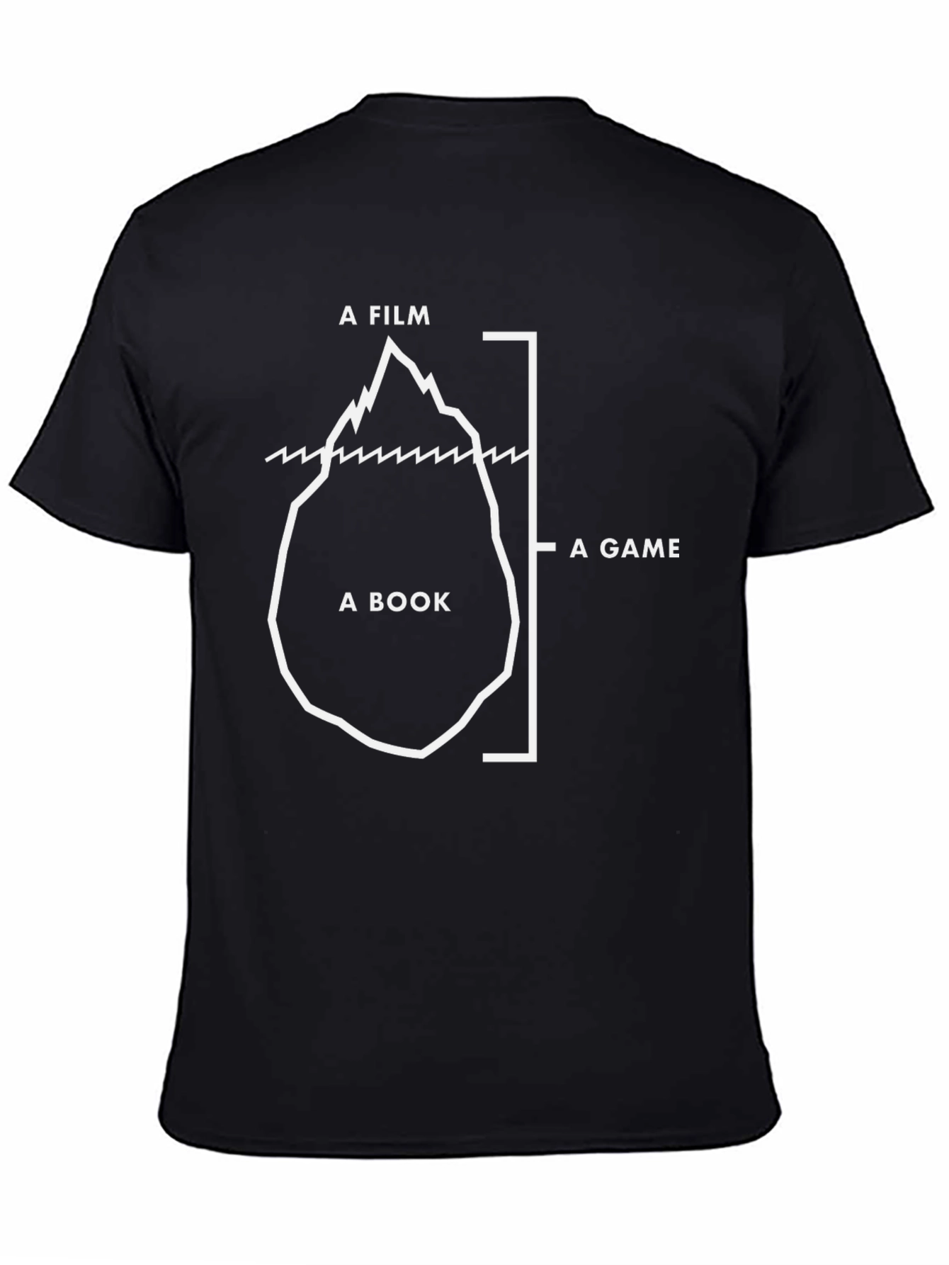 Literary Iceberg Black T-Shirt