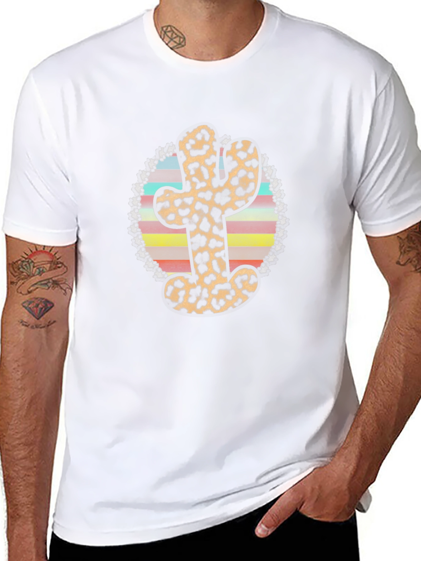 Leopard Cactus Graphic Tee