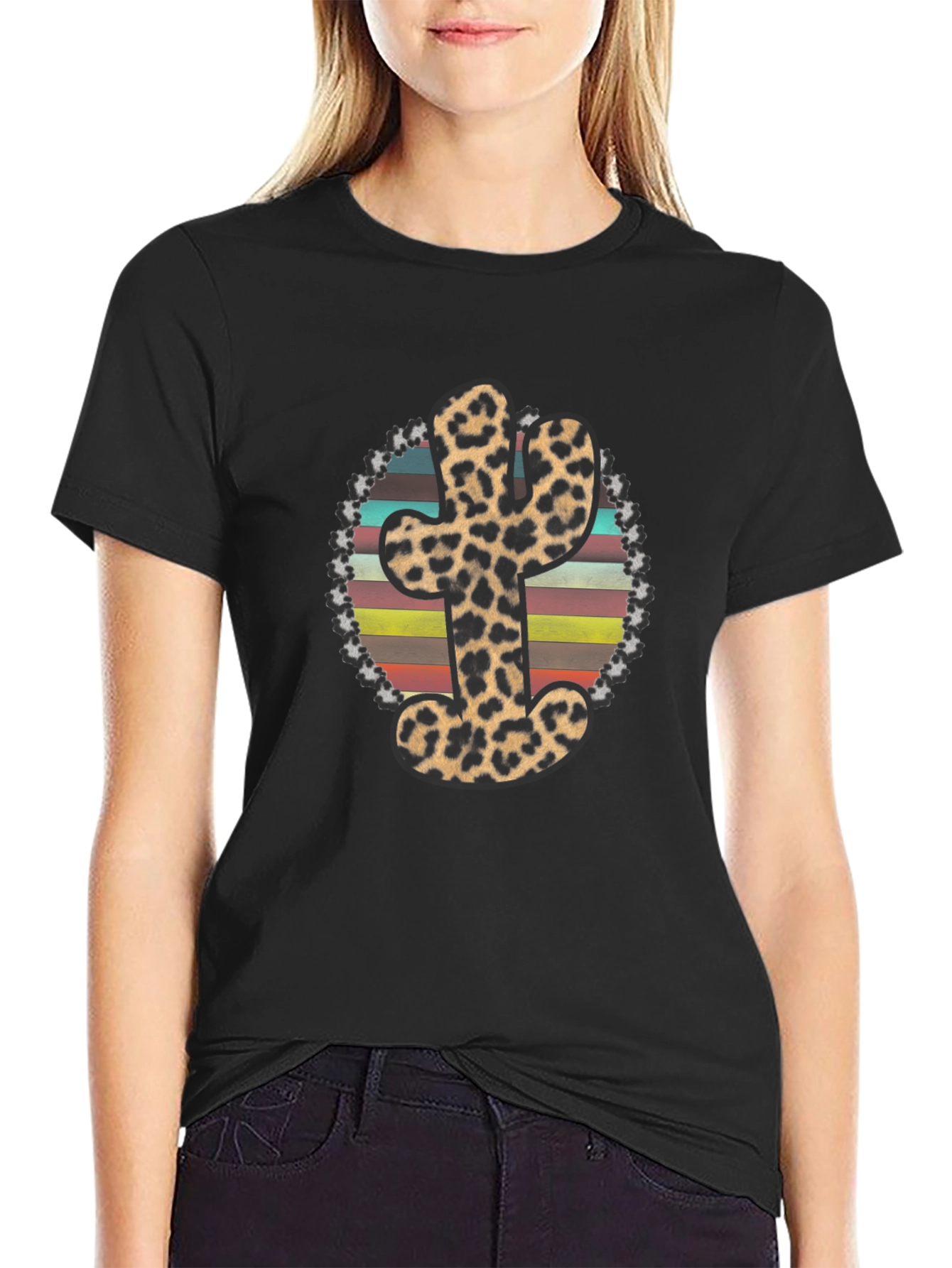 Leopard Cactus Graphic Tee