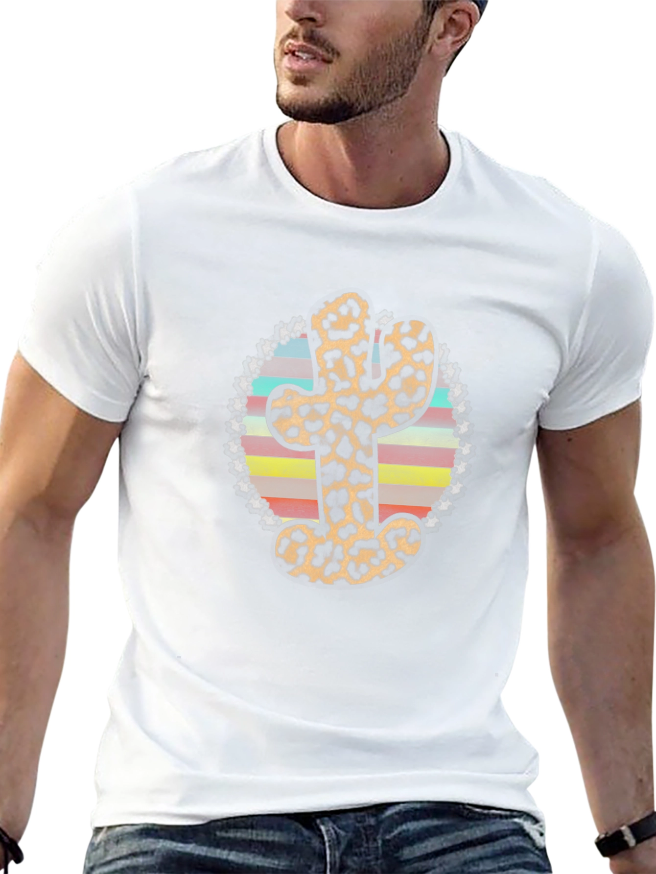 Leopard Cactus Graphic Tee