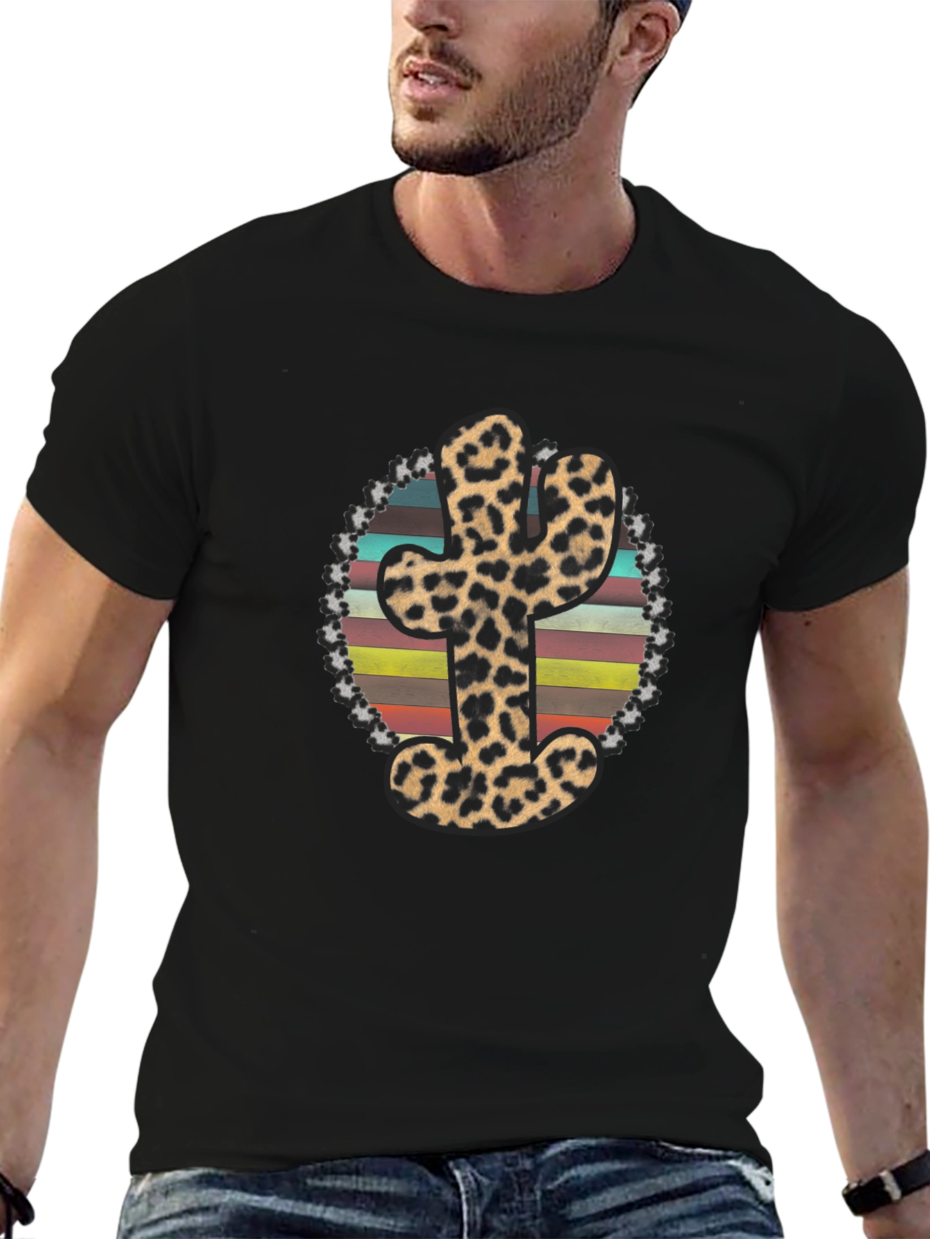 Leopard Cactus Graphic Tee
