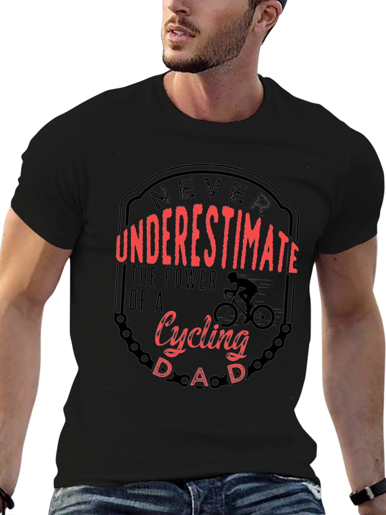 Cycling Dad T-Shirt - Never Underestimate