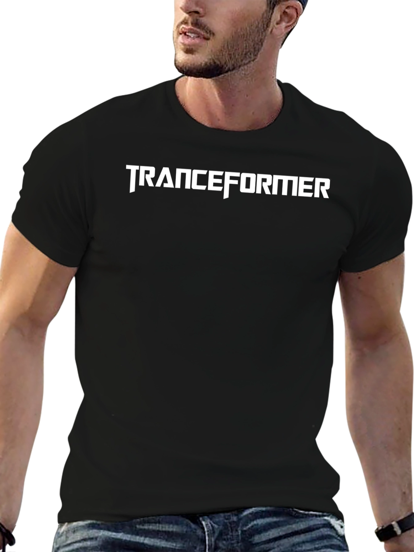 Tranceformer Black Graphic T-Shirt