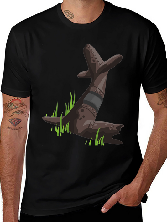 Black T-Shirt with Seal Graphic