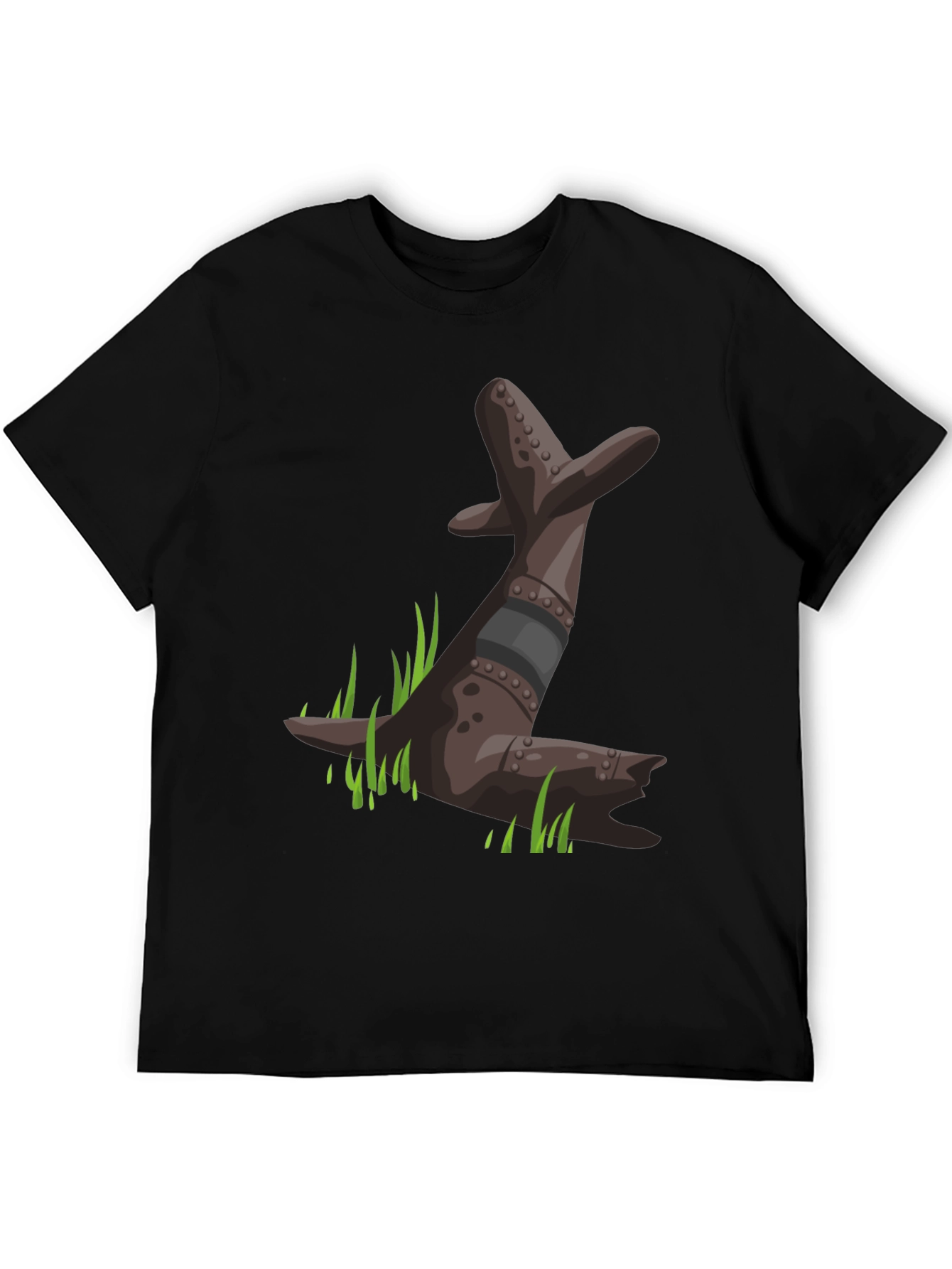 Black T-Shirt with Seal Graphic