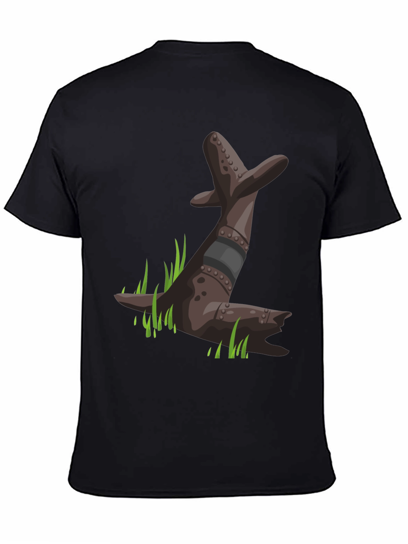 Black T-Shirt with Seal Graphic