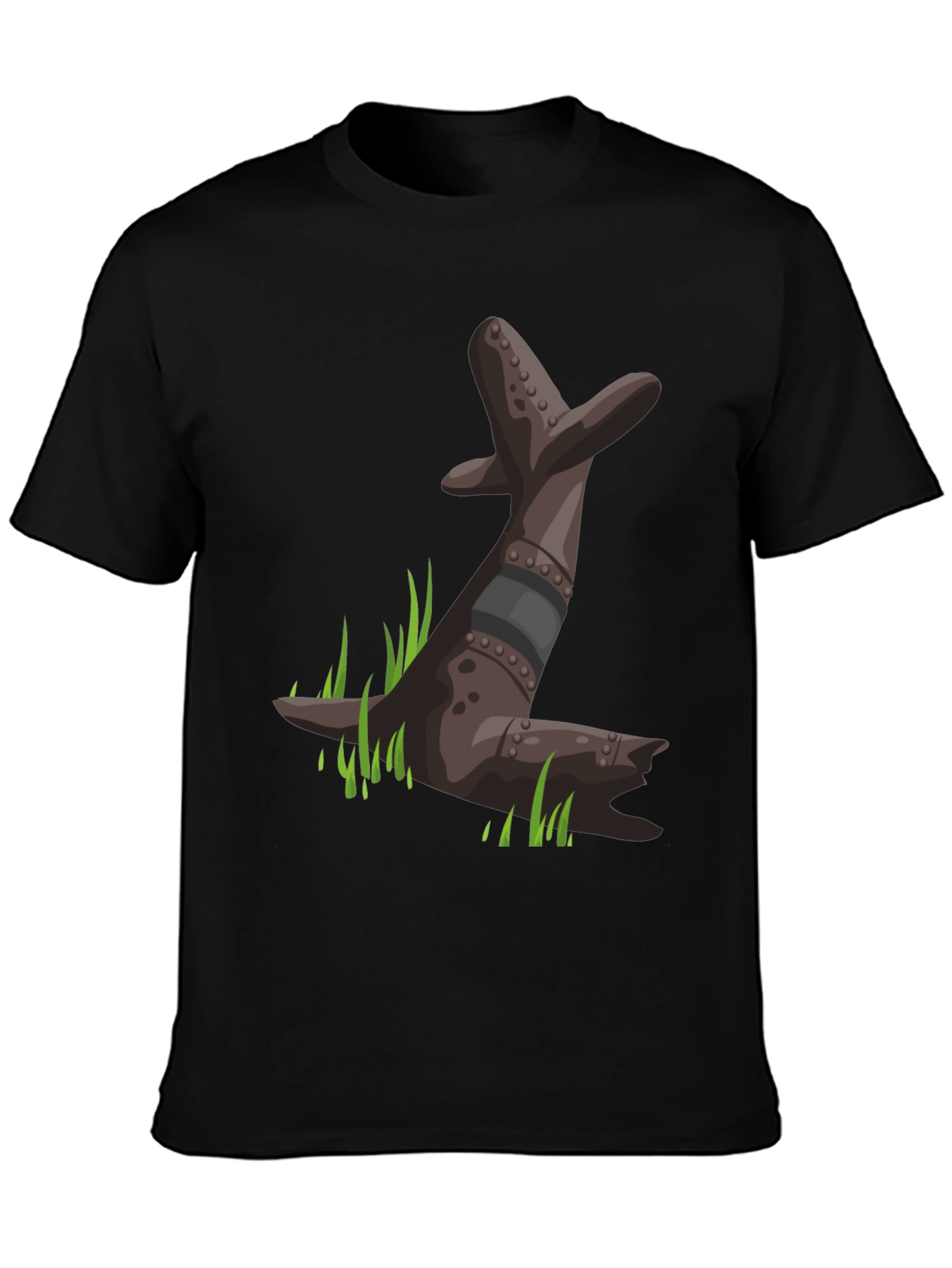 Black T-Shirt with Seal Graphic