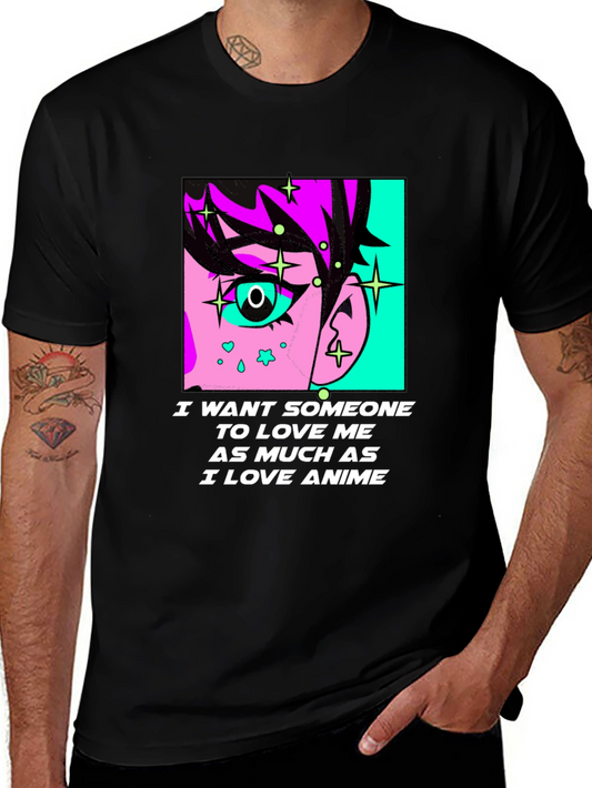 Anime Lover Graphic Tee - I Love Anime T-Shirt