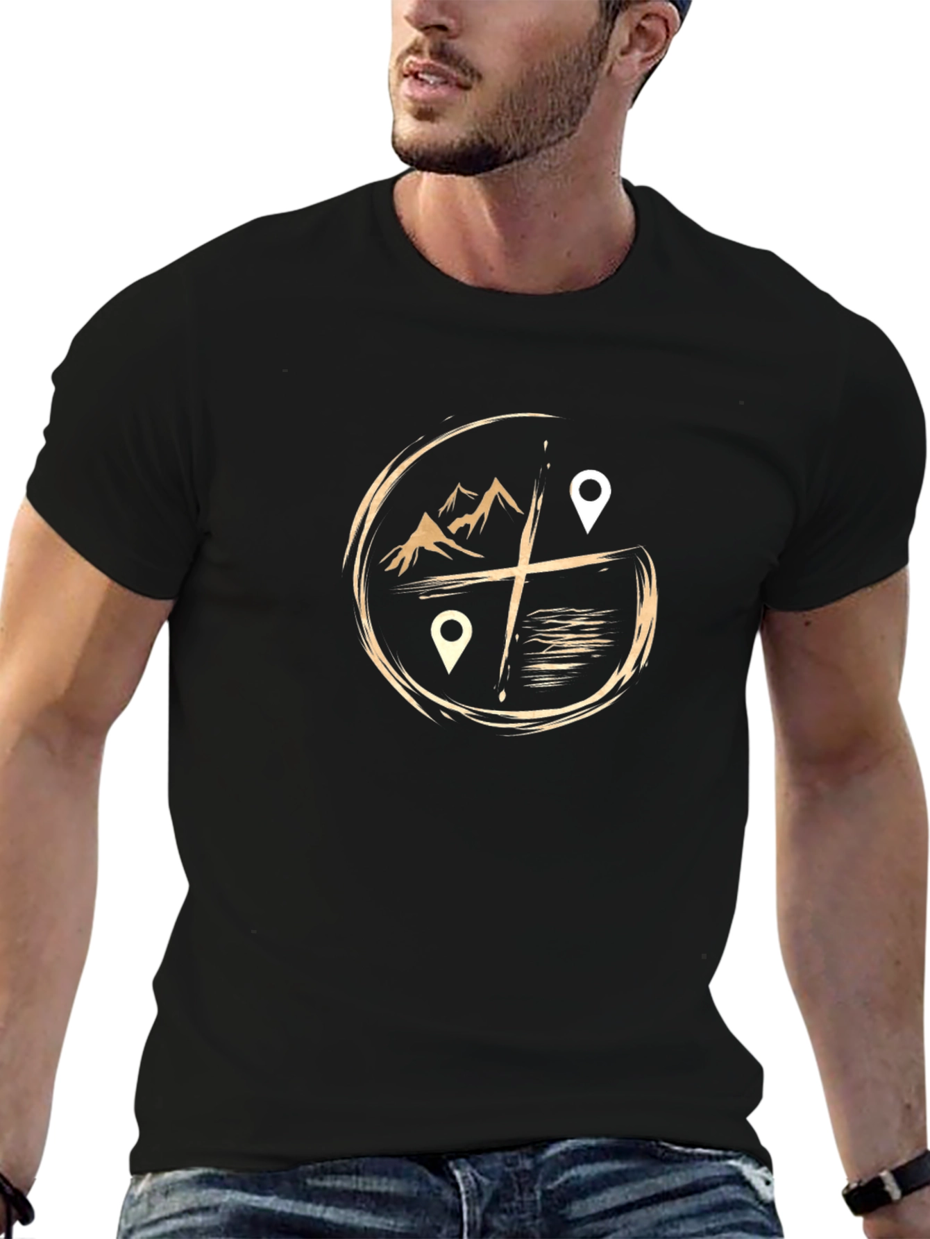 Adventure Ready Black Graphic T-Shirt