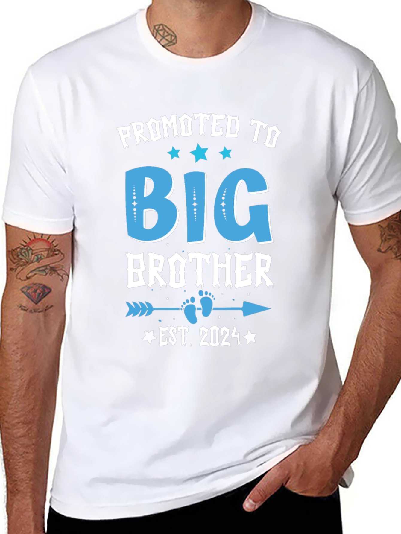 Promoted to Big Brother Est. 2024 Tee