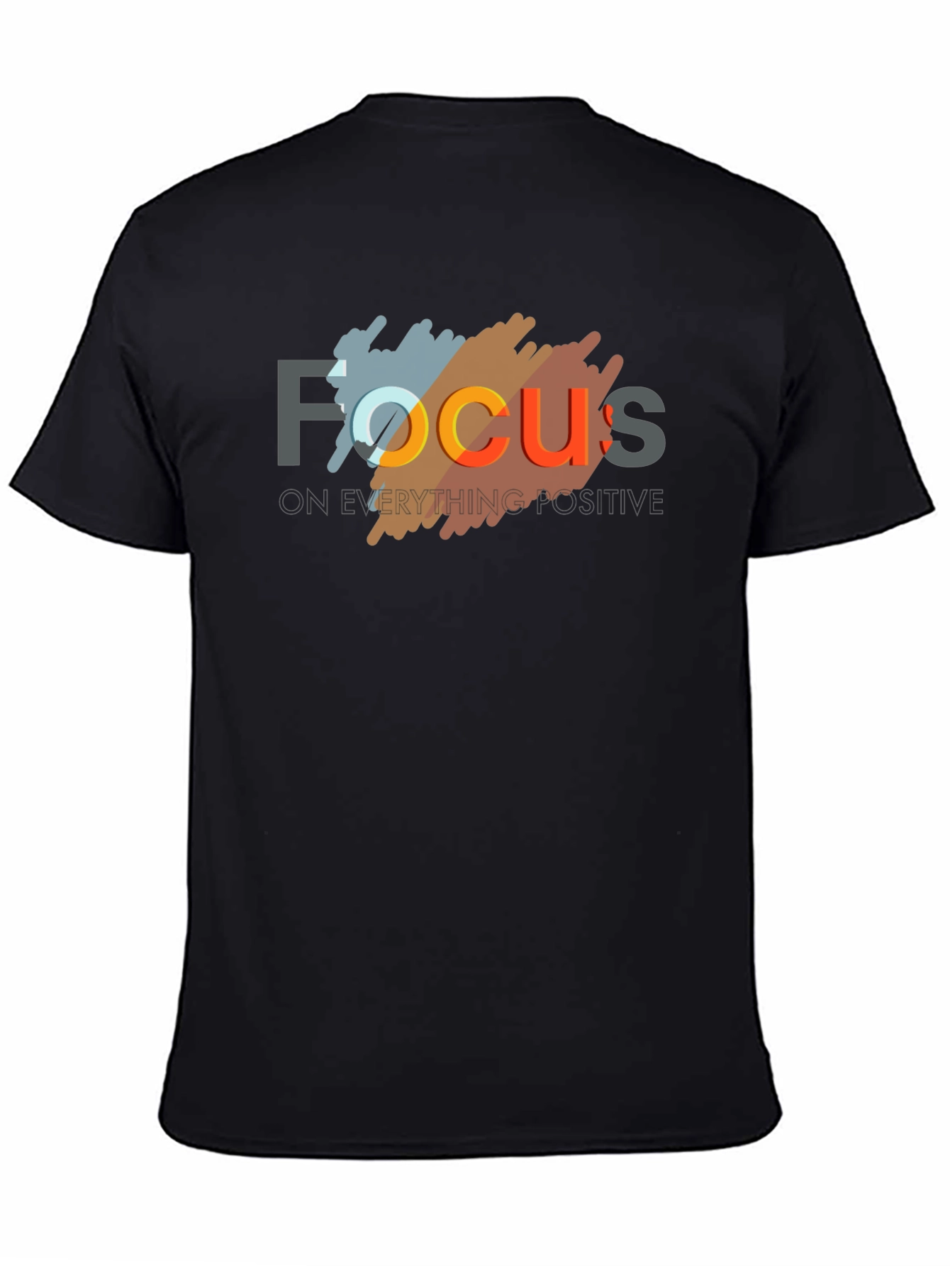 Focus Graphic T-Shirt - Black Cotton Tee