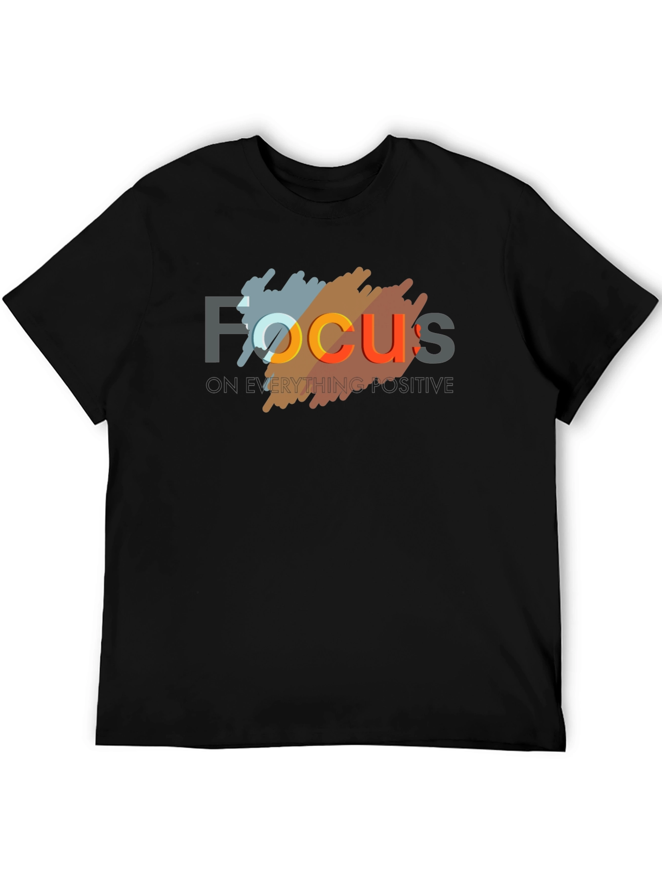 Focus Graphic T-Shirt - Black Cotton Tee