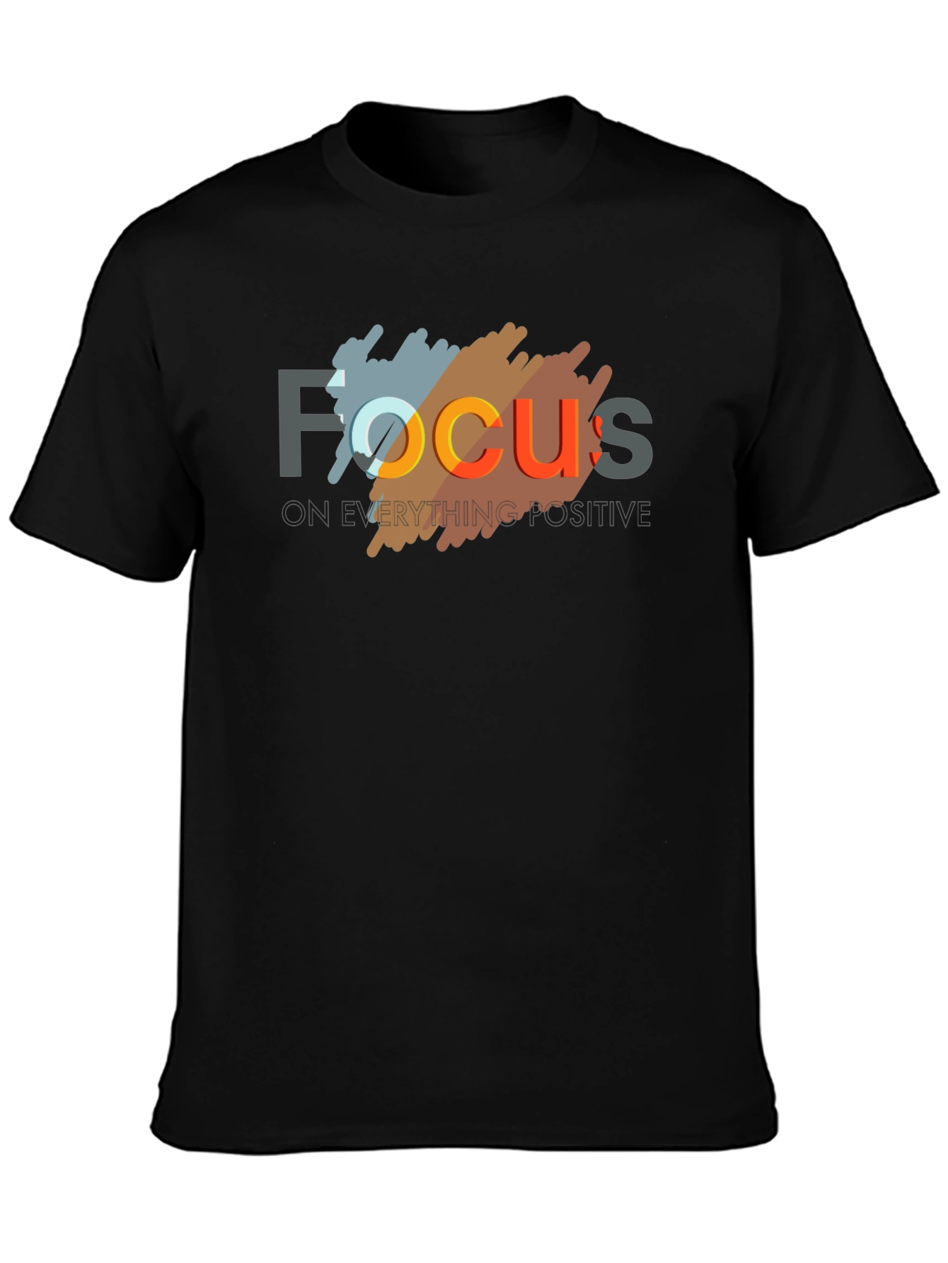 Focus Graphic T-Shirt - Black Cotton Tee