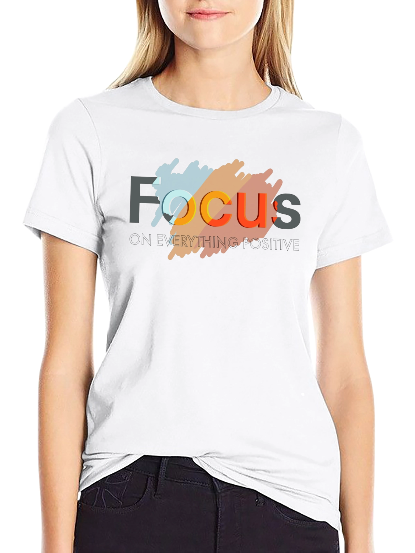 Focus Graphic T-Shirt - Black Cotton Tee