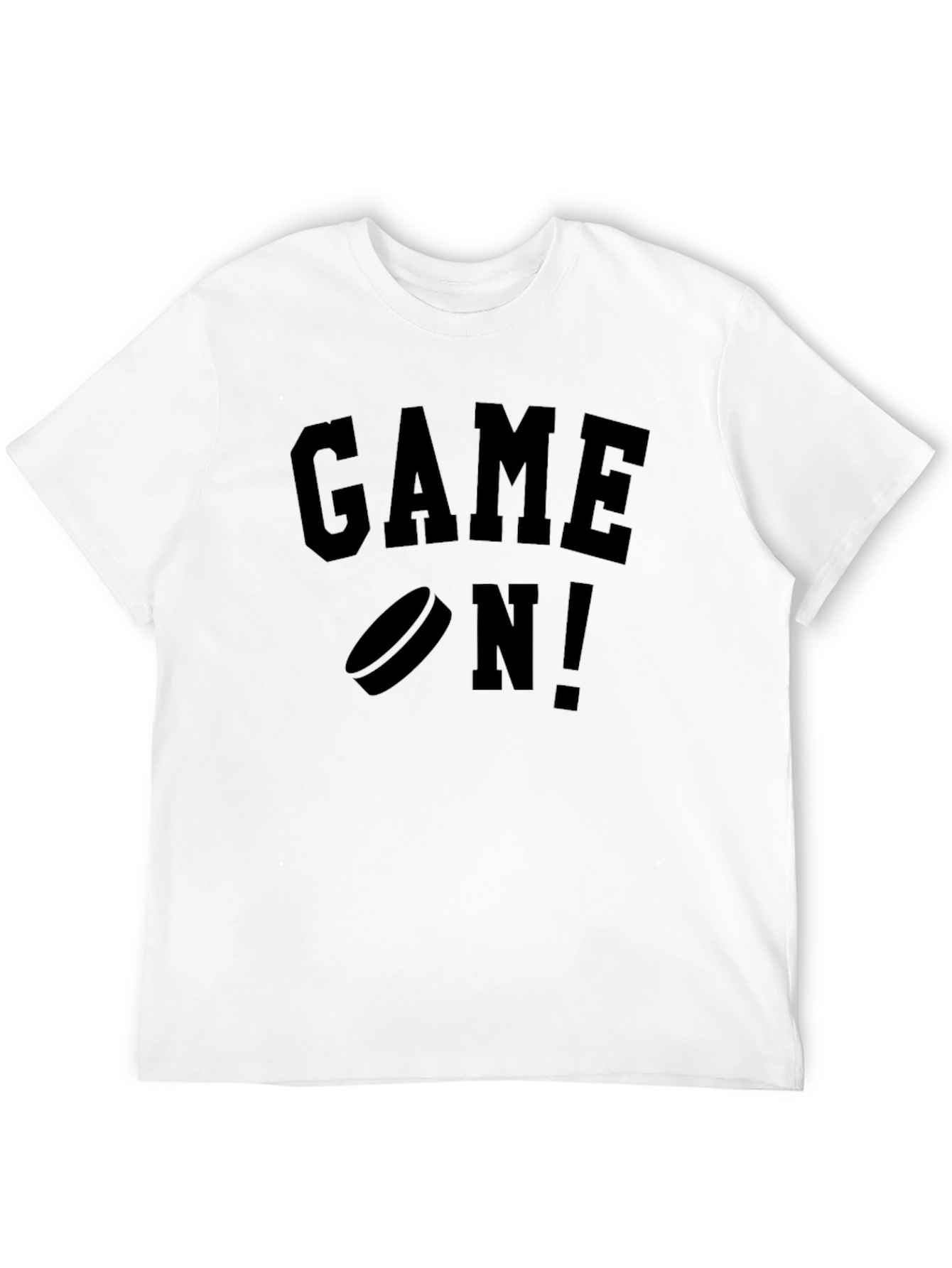 Game On Hockey T-Shirt - Black Graphic Tee