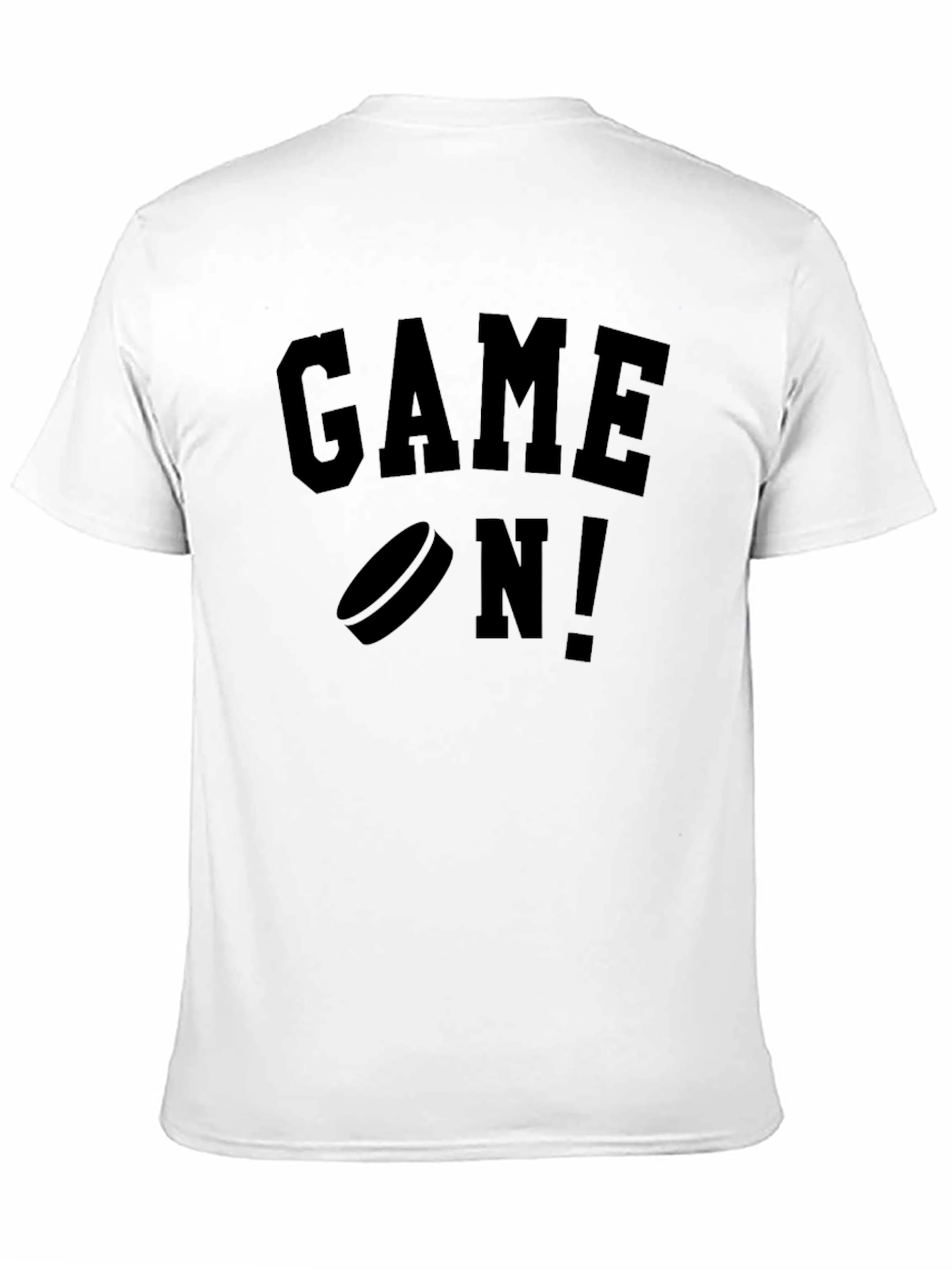 Game On Hockey T-Shirt - Black Graphic Tee