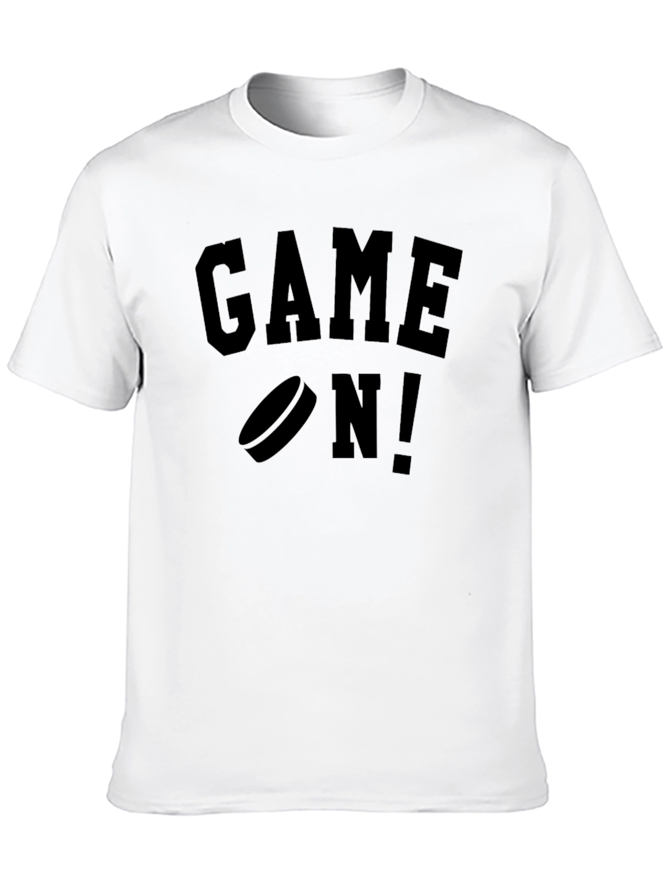 Game On Hockey T-Shirt - Black Graphic Tee