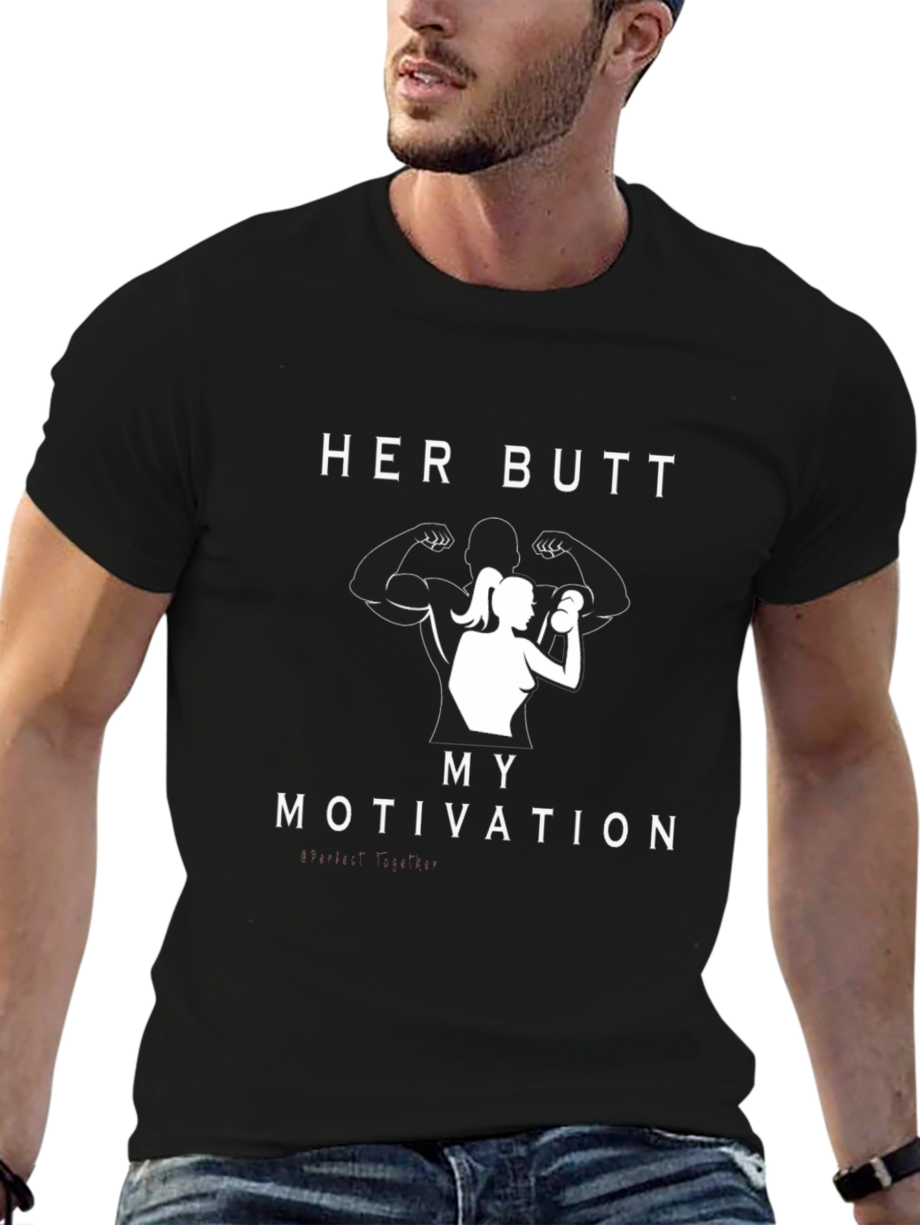 Her Butt My Motivation Graphic Tee