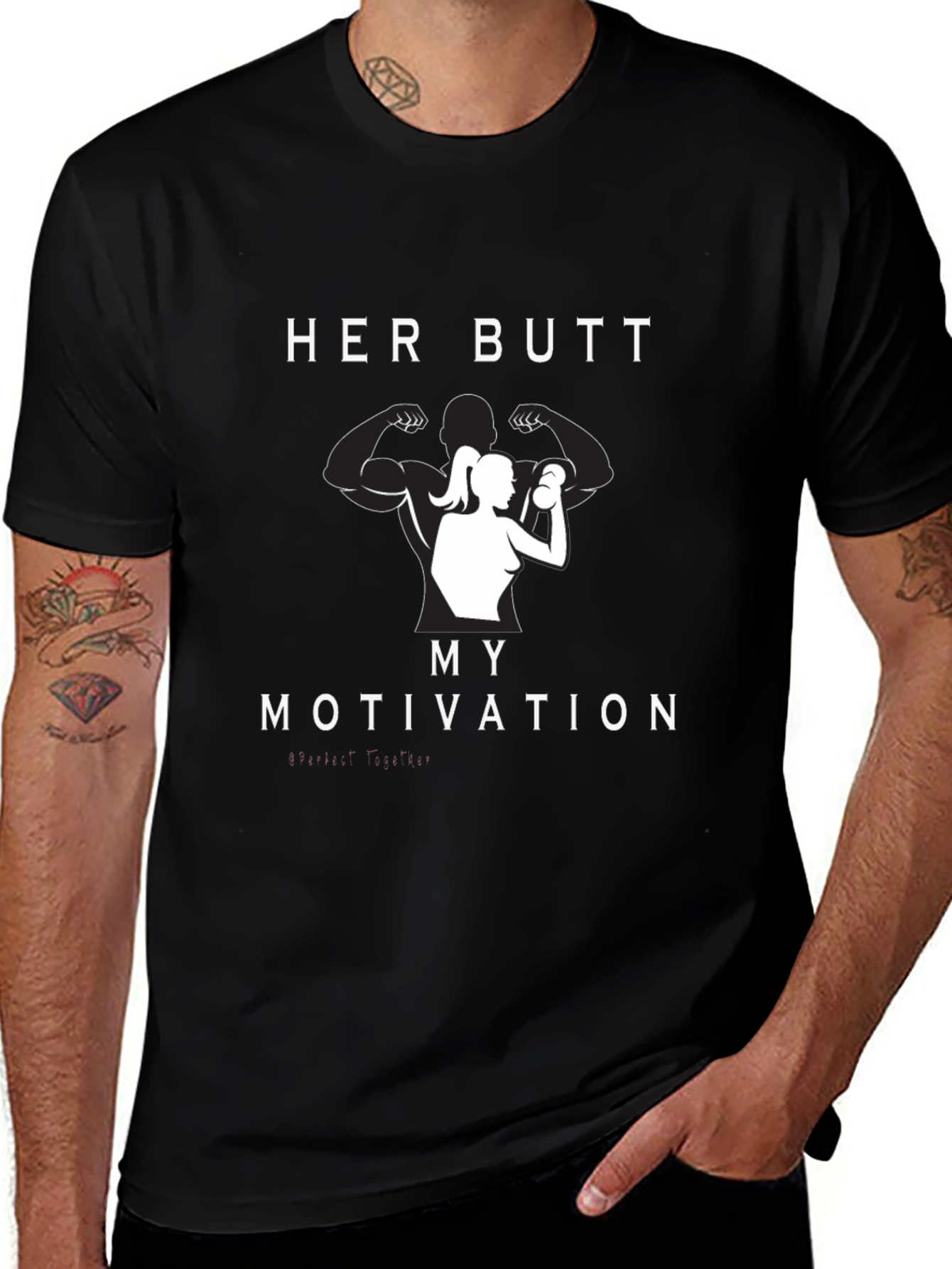 Her Butt My Motivation Graphic Tee