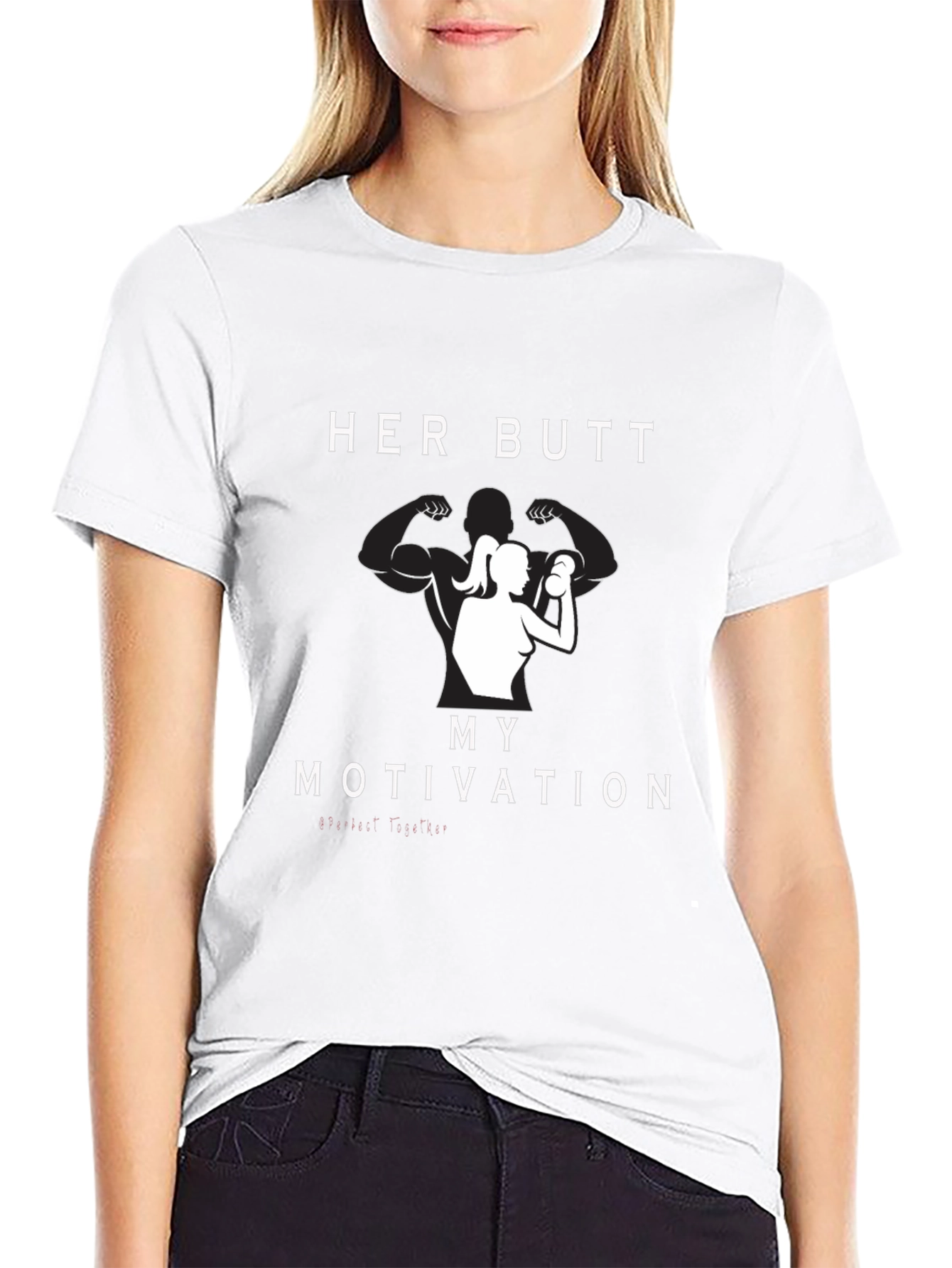 Her Butt My Motivation Graphic Tee